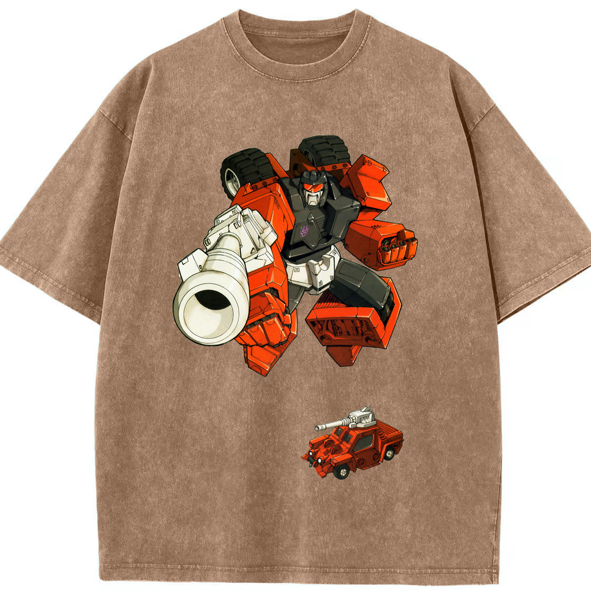 （画像用）  綿100% ヴィンテージ風 半袖Tシャツ（フロントプリント）