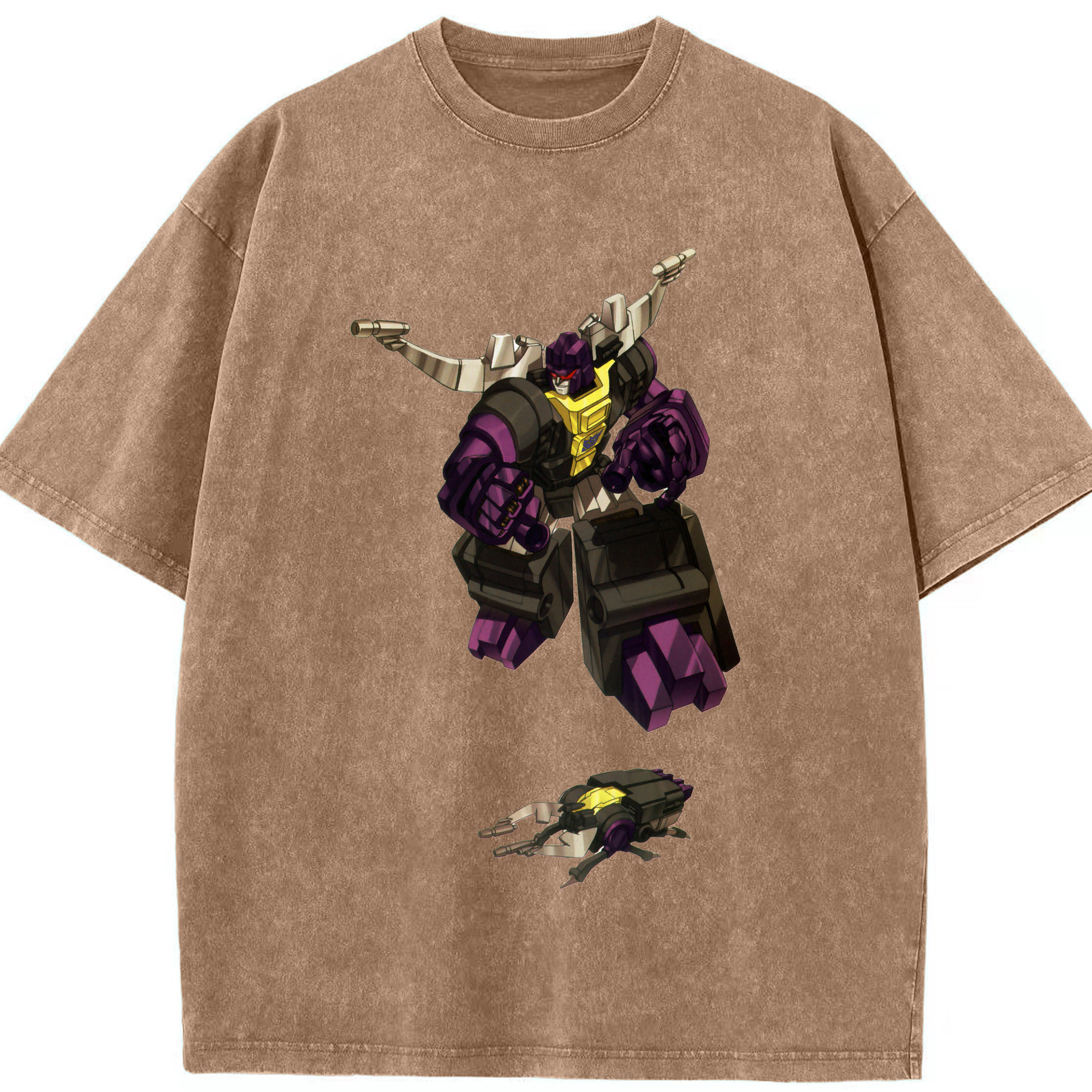 （画像用）  綿100% ヴィンテージ風 半袖Tシャツ（フロントプリント）