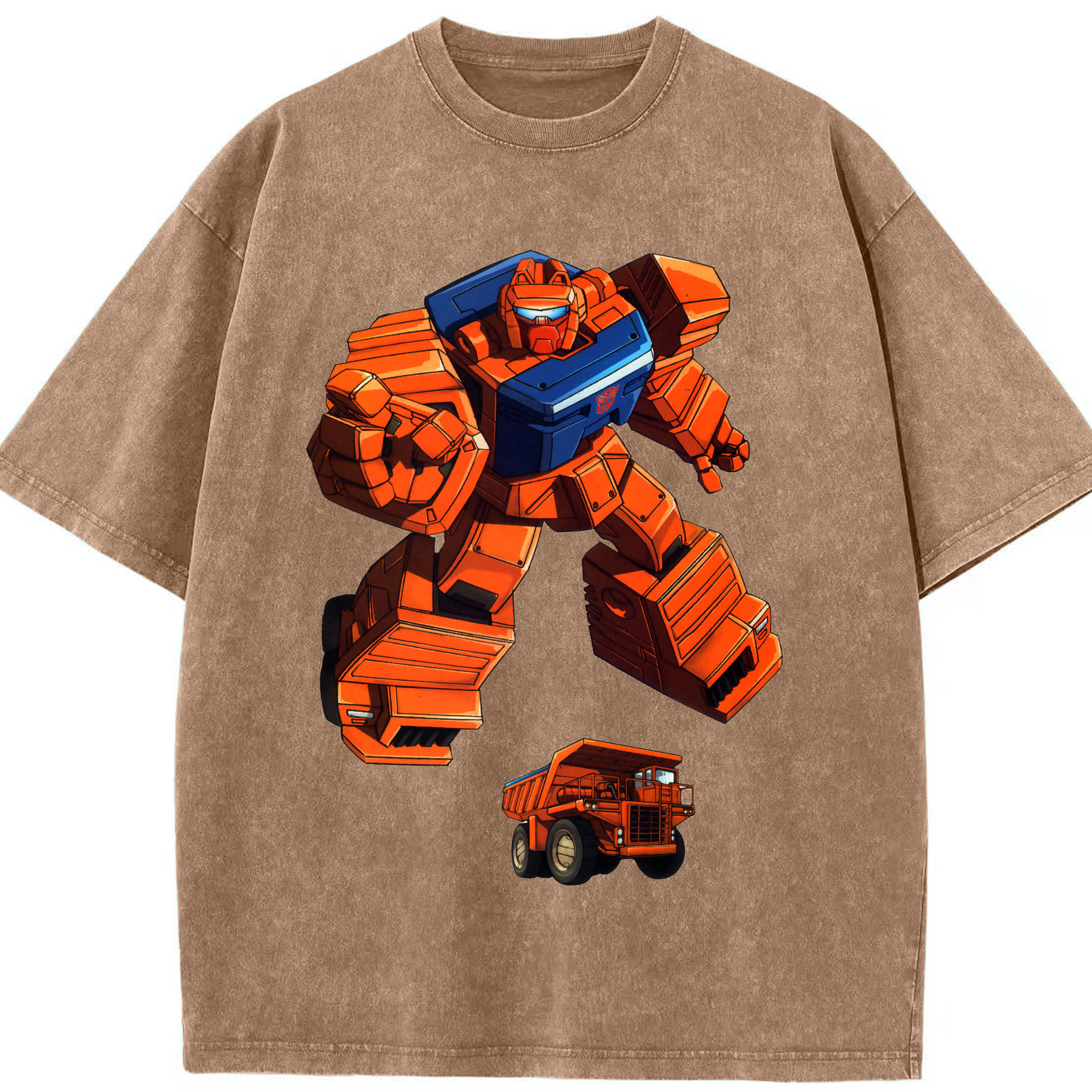 （画像用）  綿100% ヴィンテージ風 半袖Tシャツ（フロントプリント）