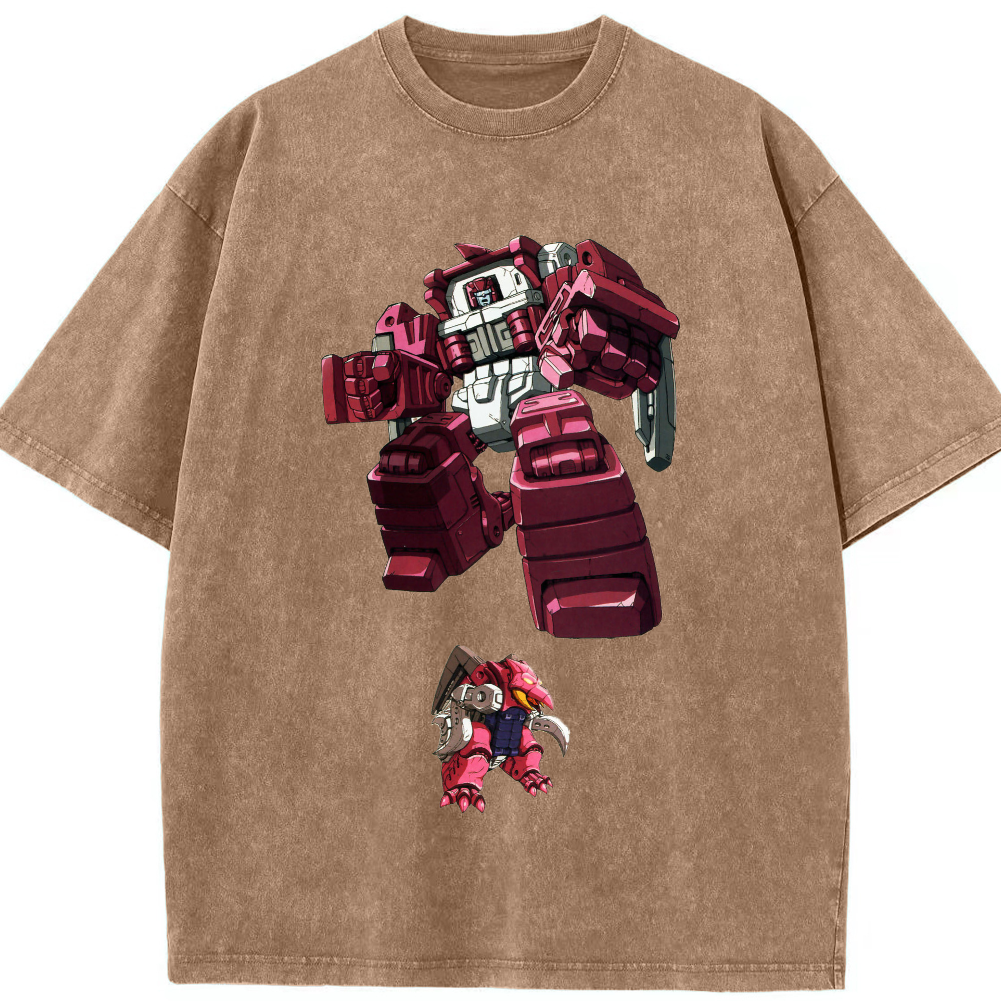 （画像用）  綿100% ヴィンテージ風 半袖Tシャツ（フロントプリント）