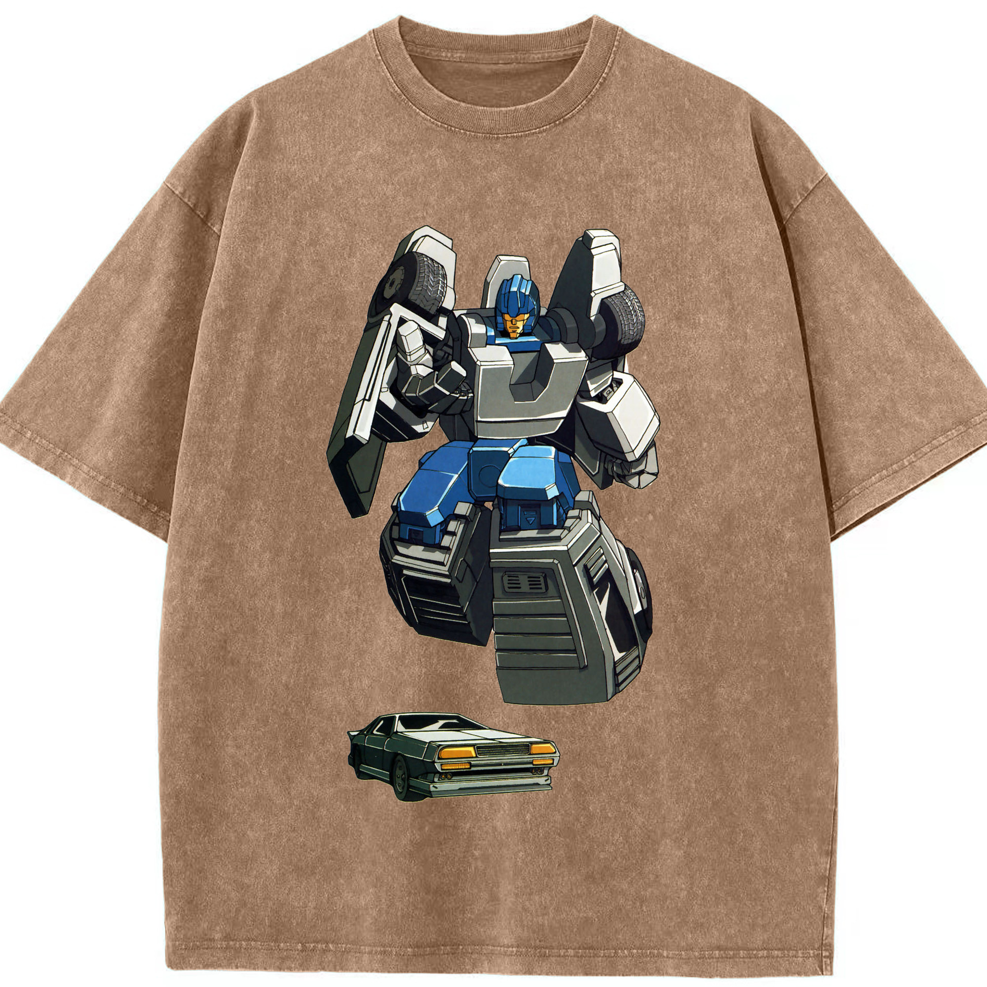 （画像用）  綿100% ヴィンテージ風 半袖Tシャツ（フロントプリント）