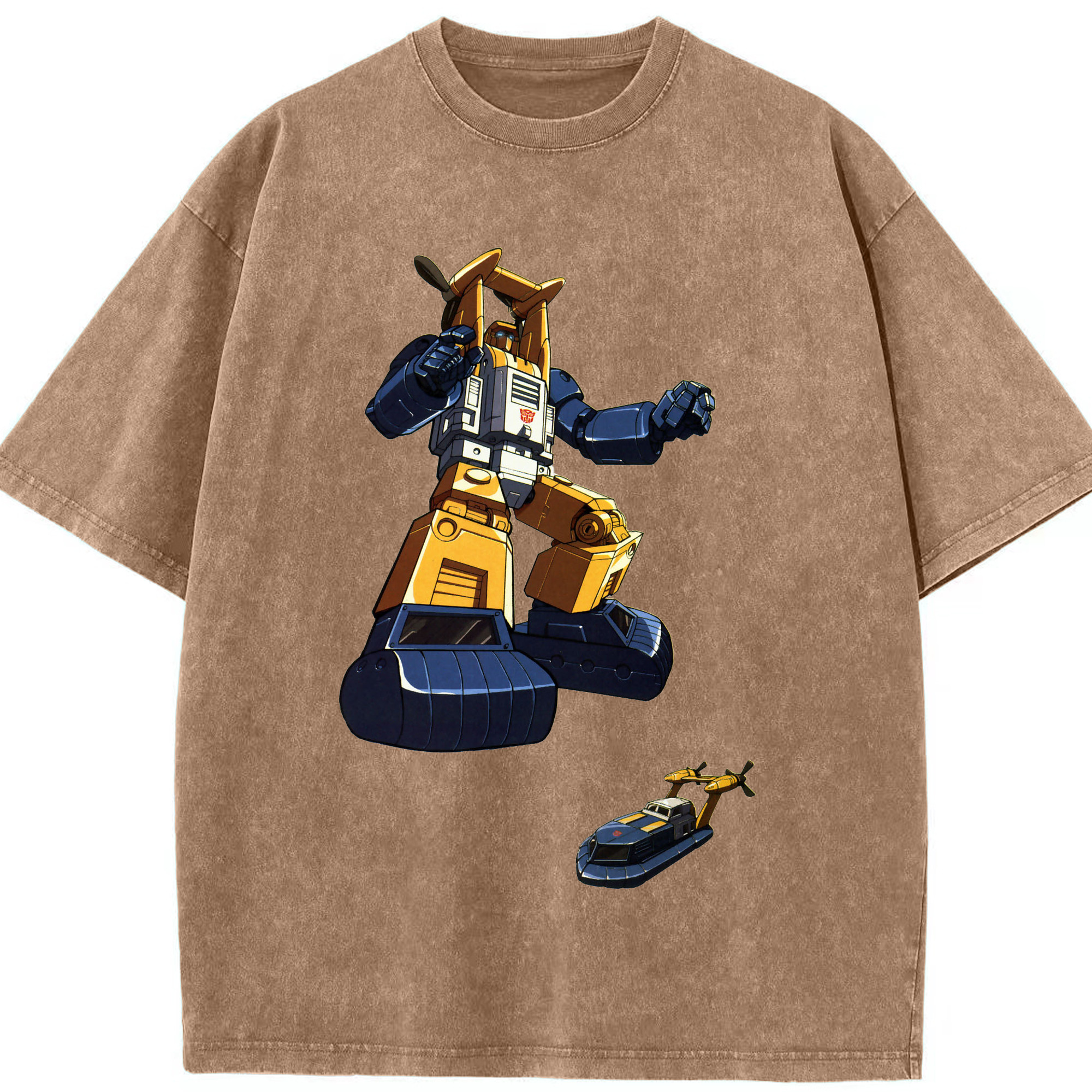 （画像用）  綿100% ヴィンテージ風 半袖Tシャツ（フロントプリント）