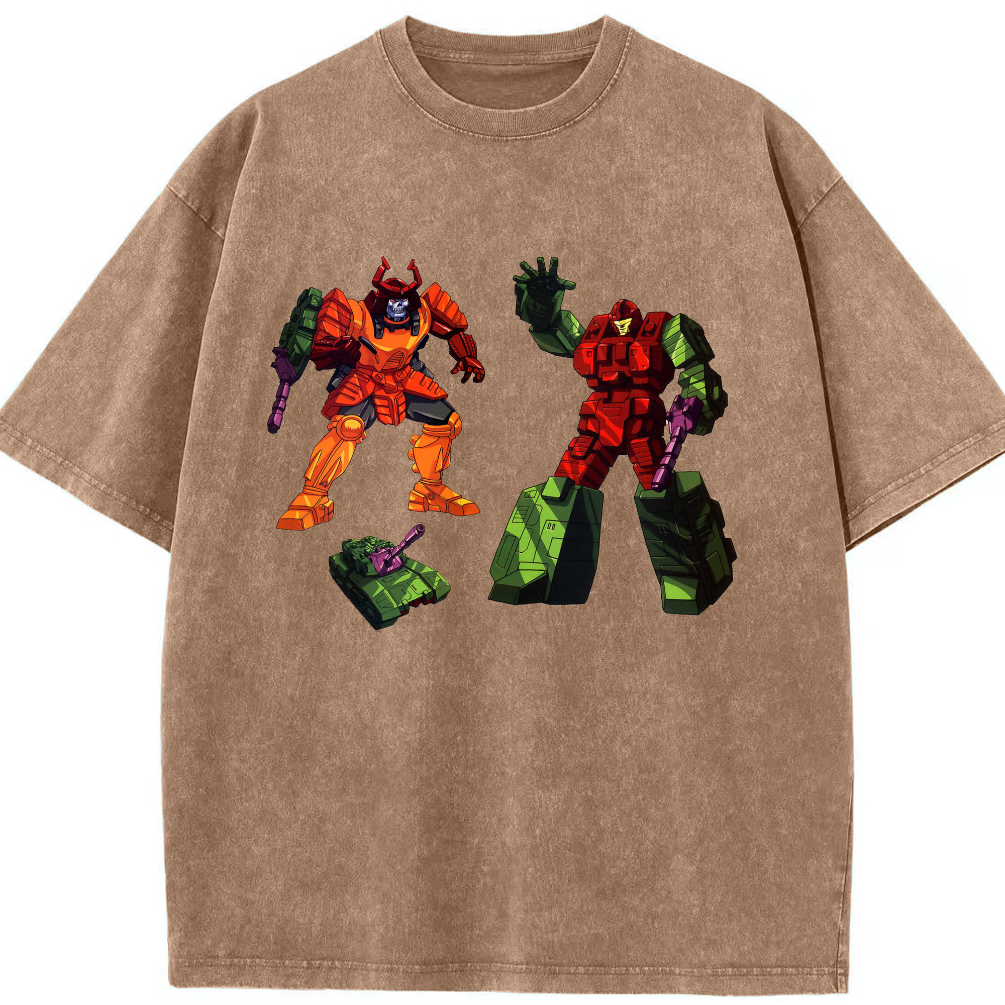 （画像用）  綿100% ヴィンテージ風 半袖Tシャツ（フロントプリント）