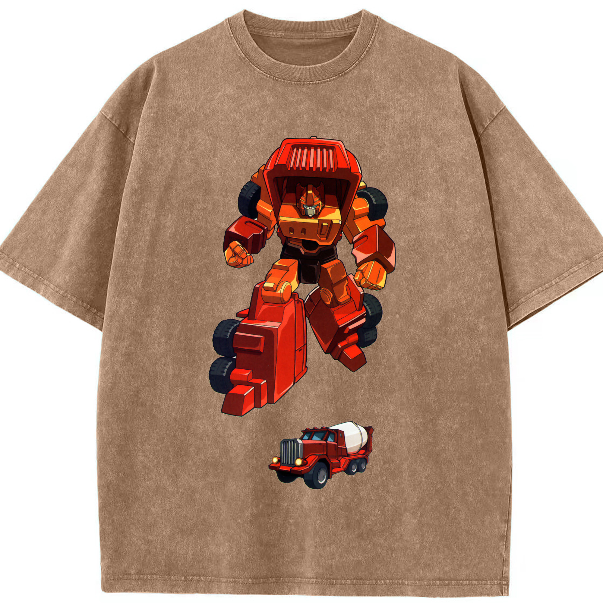 （画像用）  綿100% ヴィンテージ風 半袖Tシャツ（フロントプリント）