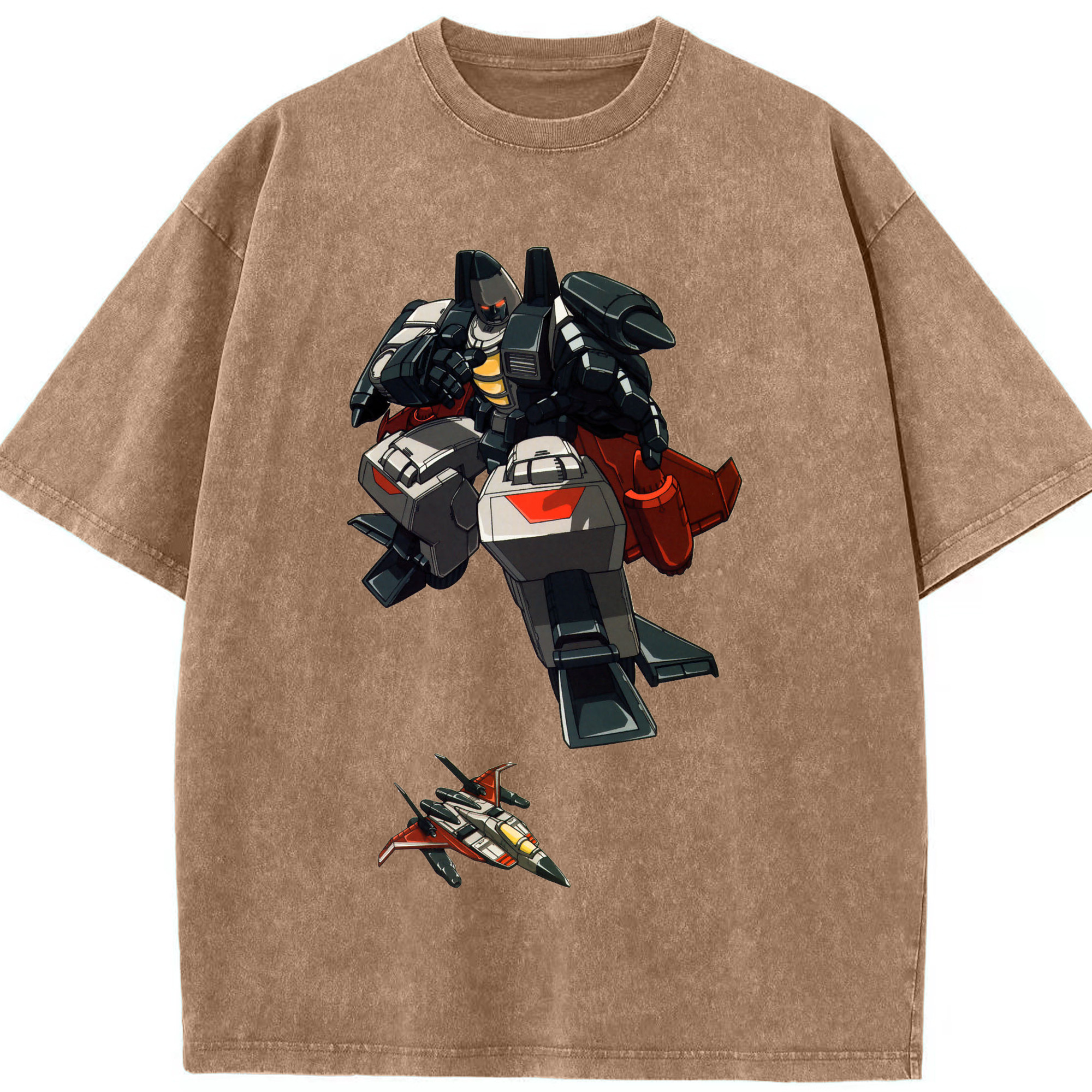 （画像用）  綿100% ヴィンテージ風 半袖Tシャツ（フロントプリント）