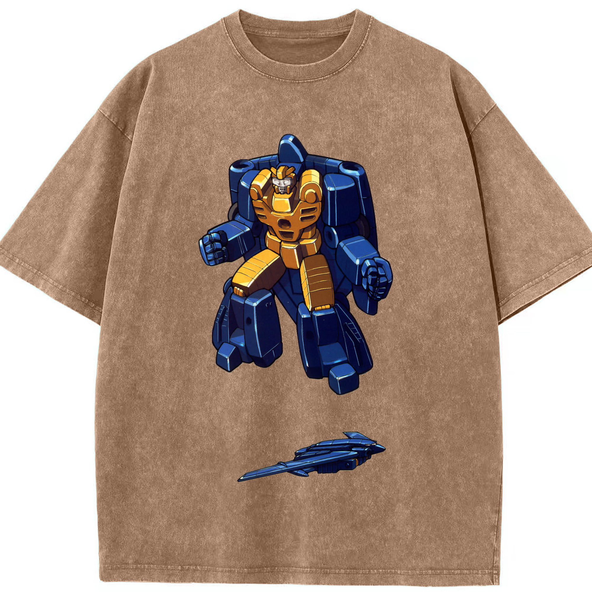（画像用）  綿100% ヴィンテージ風 半袖Tシャツ（フロントプリント）