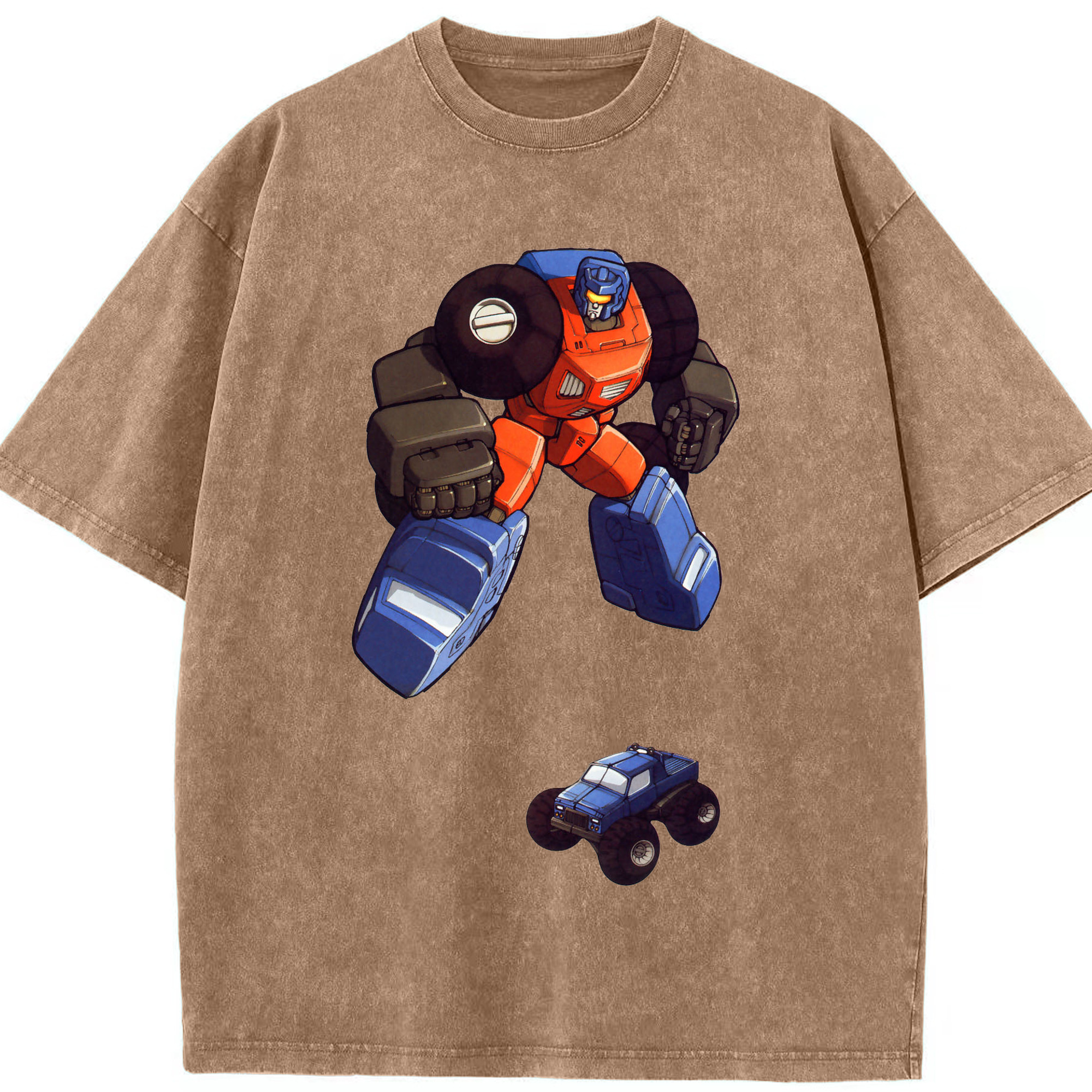 （画像用）  綿100% ヴィンテージ風 半袖Tシャツ（フロントプリント）