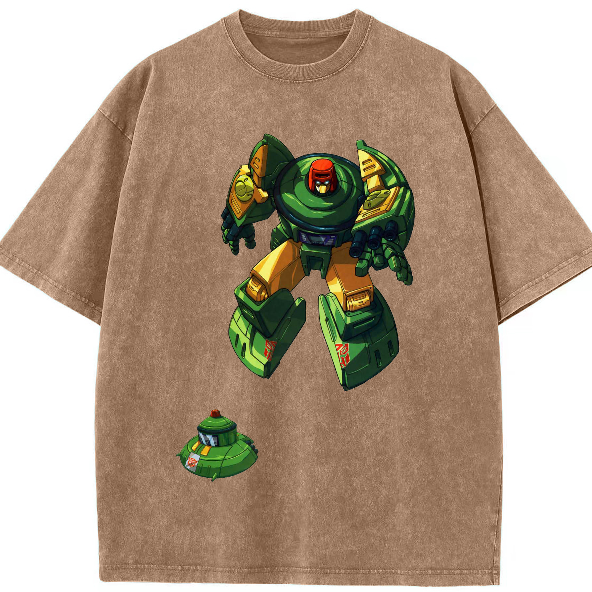 （画像用）  綿100% ヴィンテージ風 半袖Tシャツ（フロントプリント）