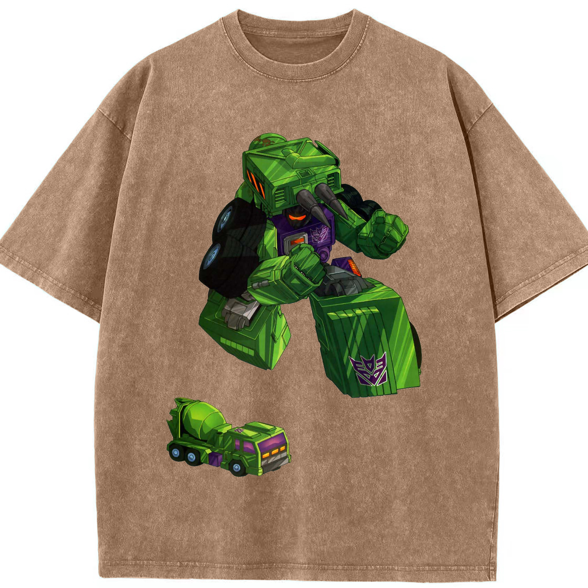 （画像用）  綿100% ヴィンテージ風 半袖Tシャツ（フロントプリント）