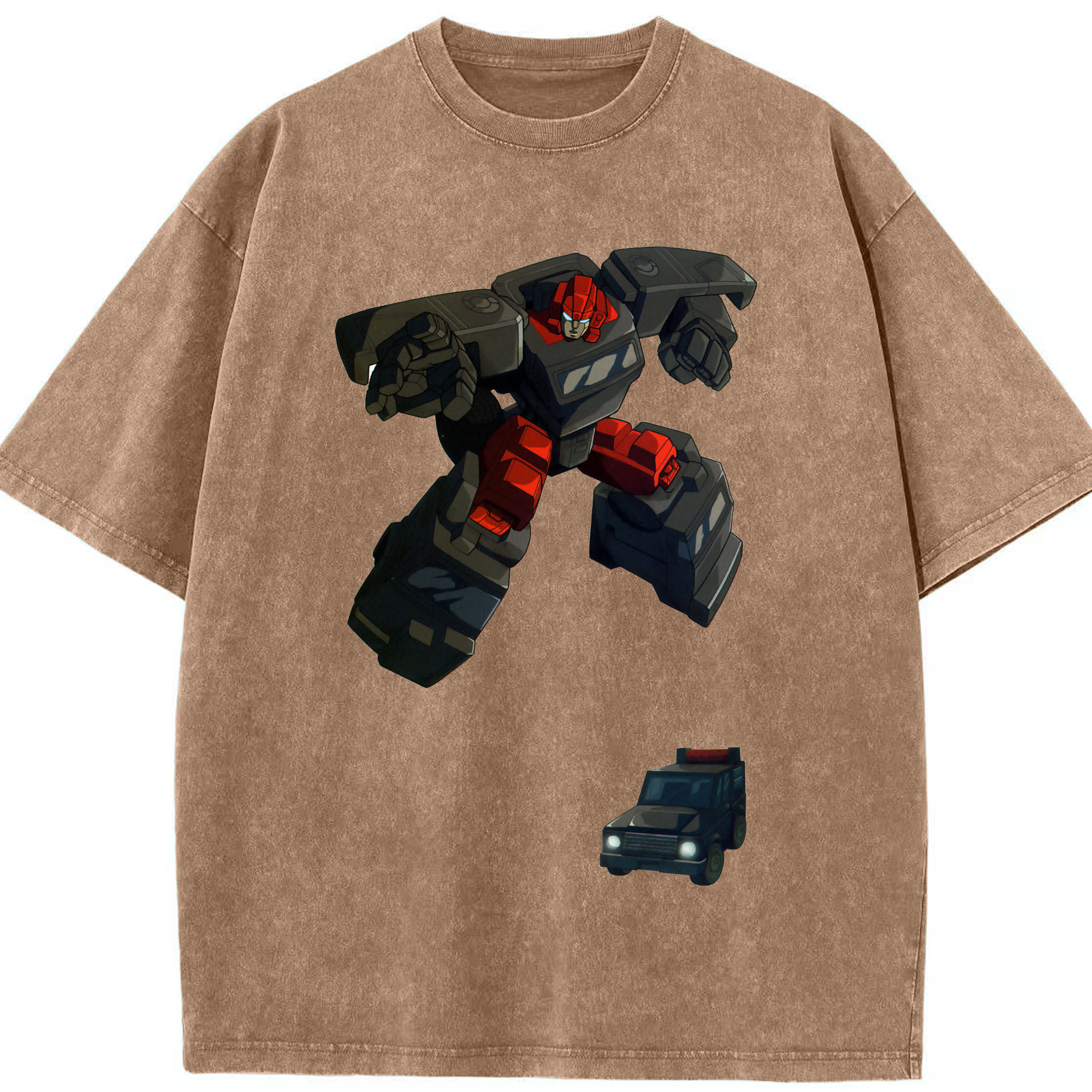 （画像用）  綿100% ヴィンテージ風 半袖Tシャツ（フロントプリント）