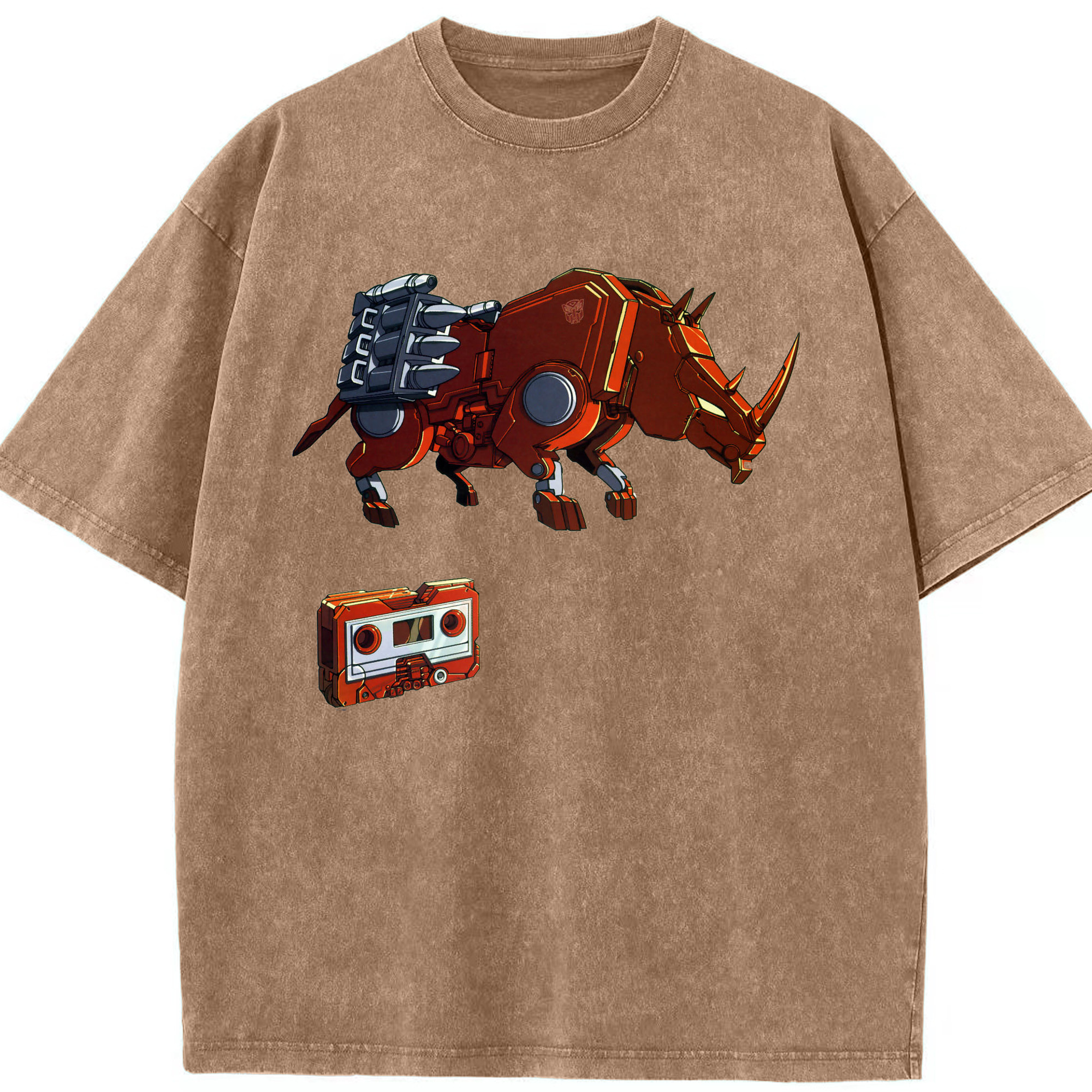 （画像用）  綿100% ヴィンテージ風 半袖Tシャツ（フロントプリント）