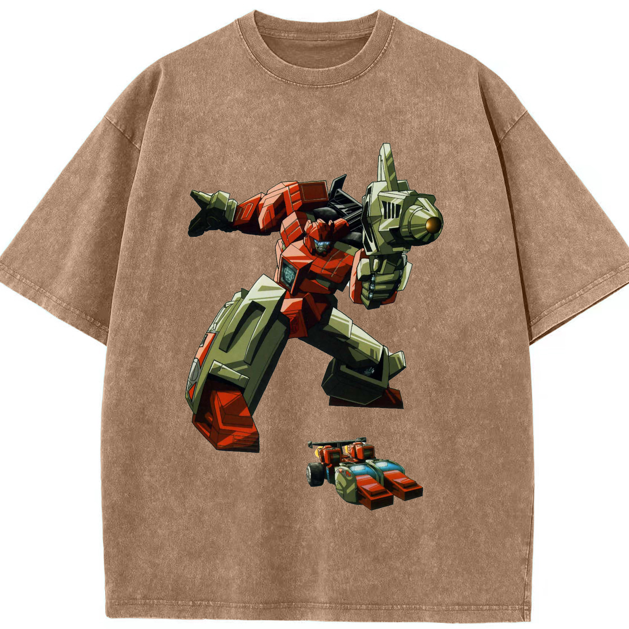 （画像用）  綿100% ヴィンテージ風 半袖Tシャツ（フロントプリント）