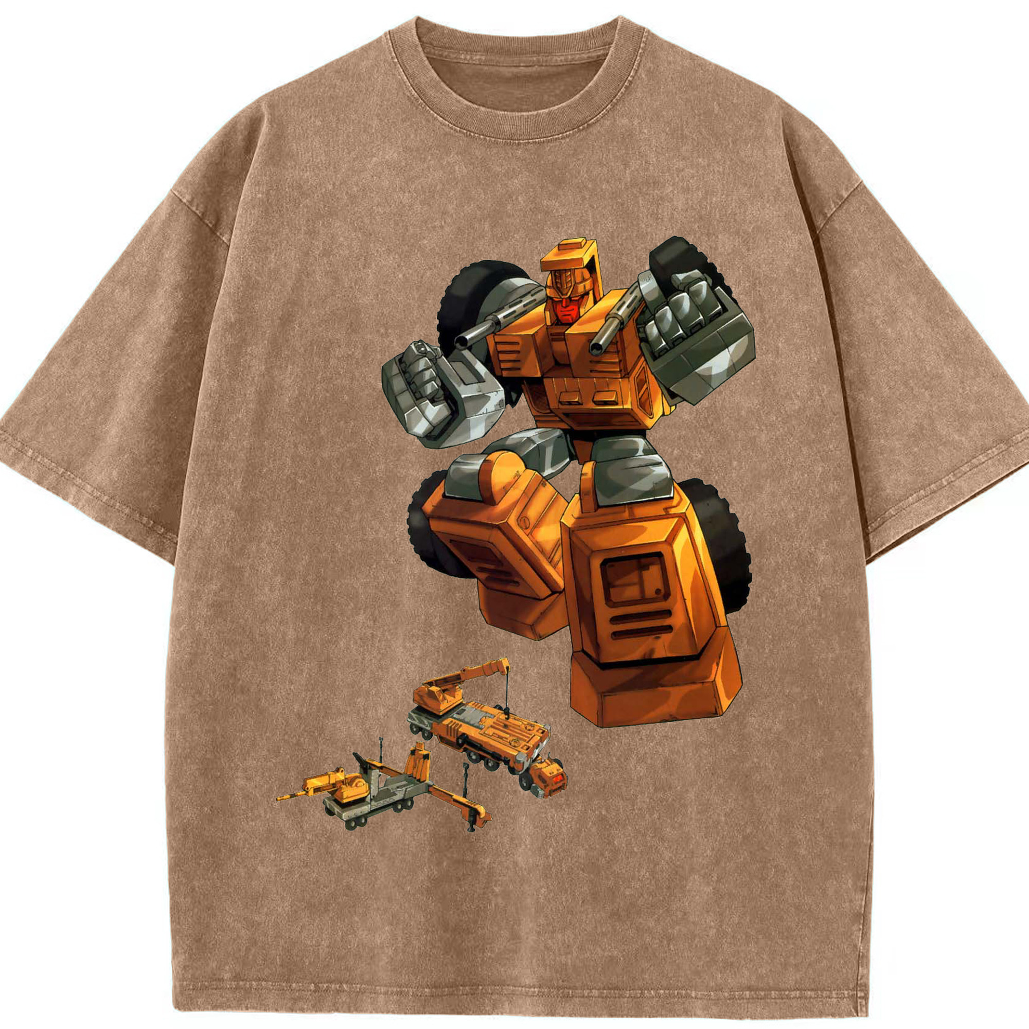 （画像用）  綿100% ヴィンテージ風 半袖Tシャツ（フロントプリント）