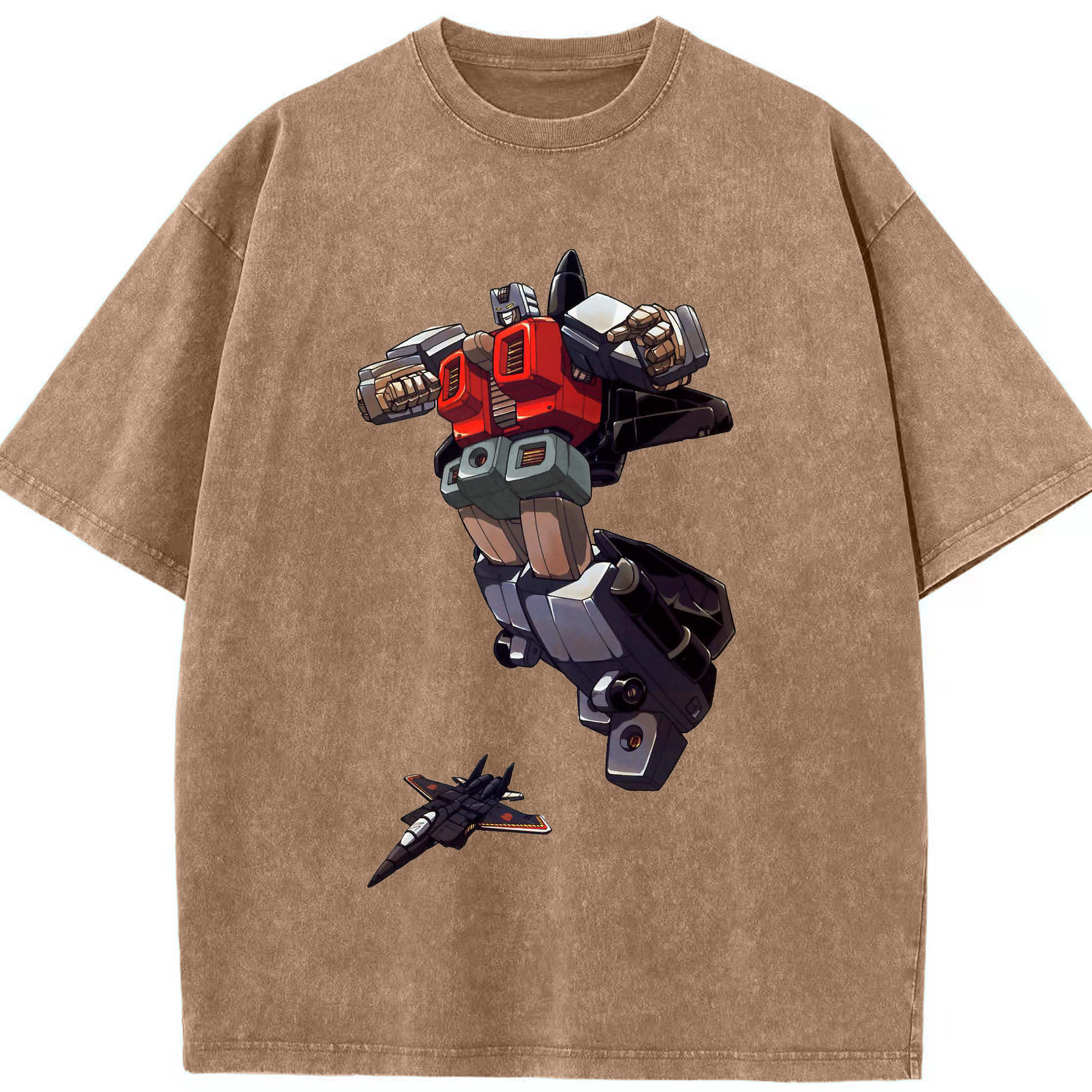 （画像用）  綿100% ヴィンテージ風 半袖Tシャツ（フロントプリント）