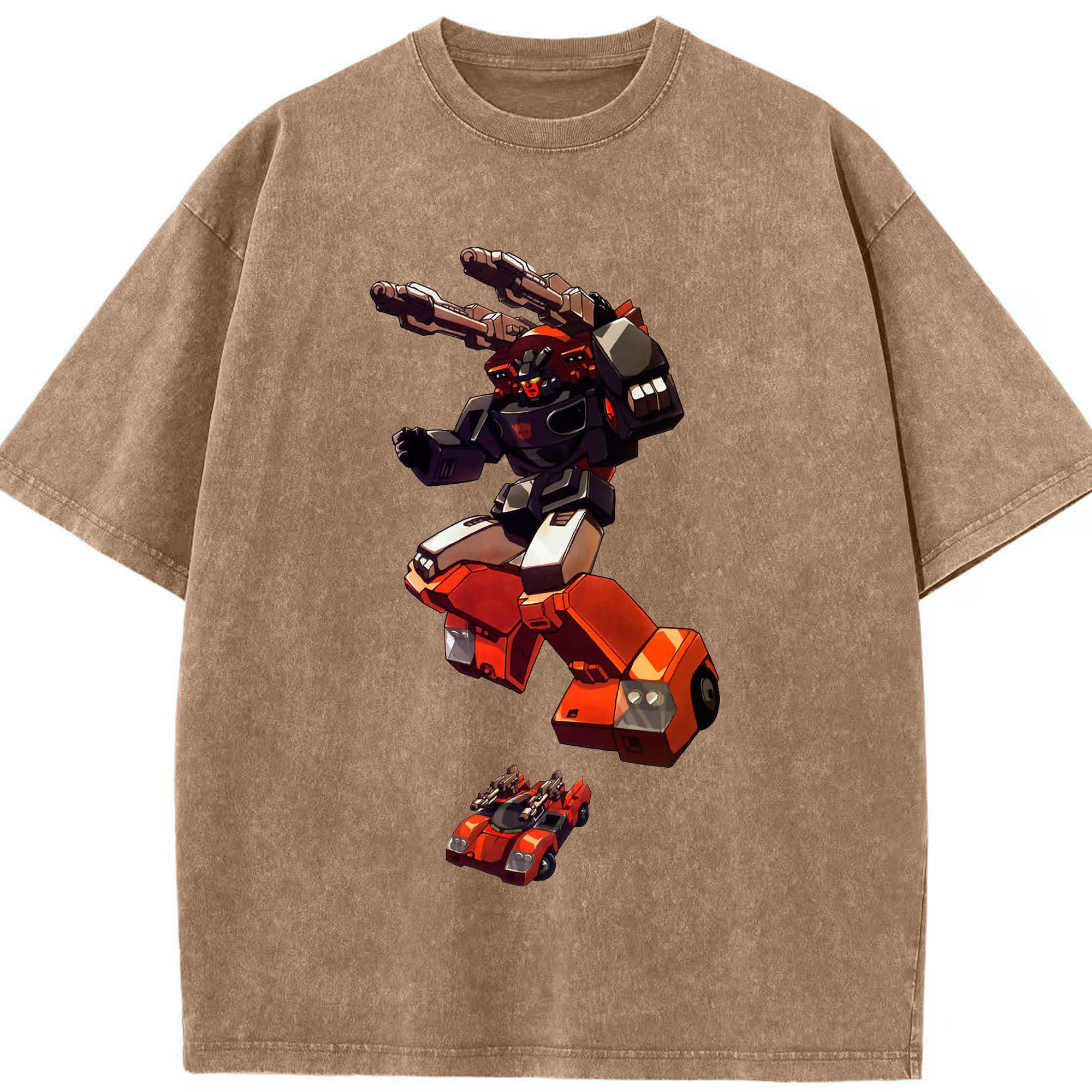 （画像用）  綿100% ヴィンテージ風 半袖Tシャツ（フロントプリント）