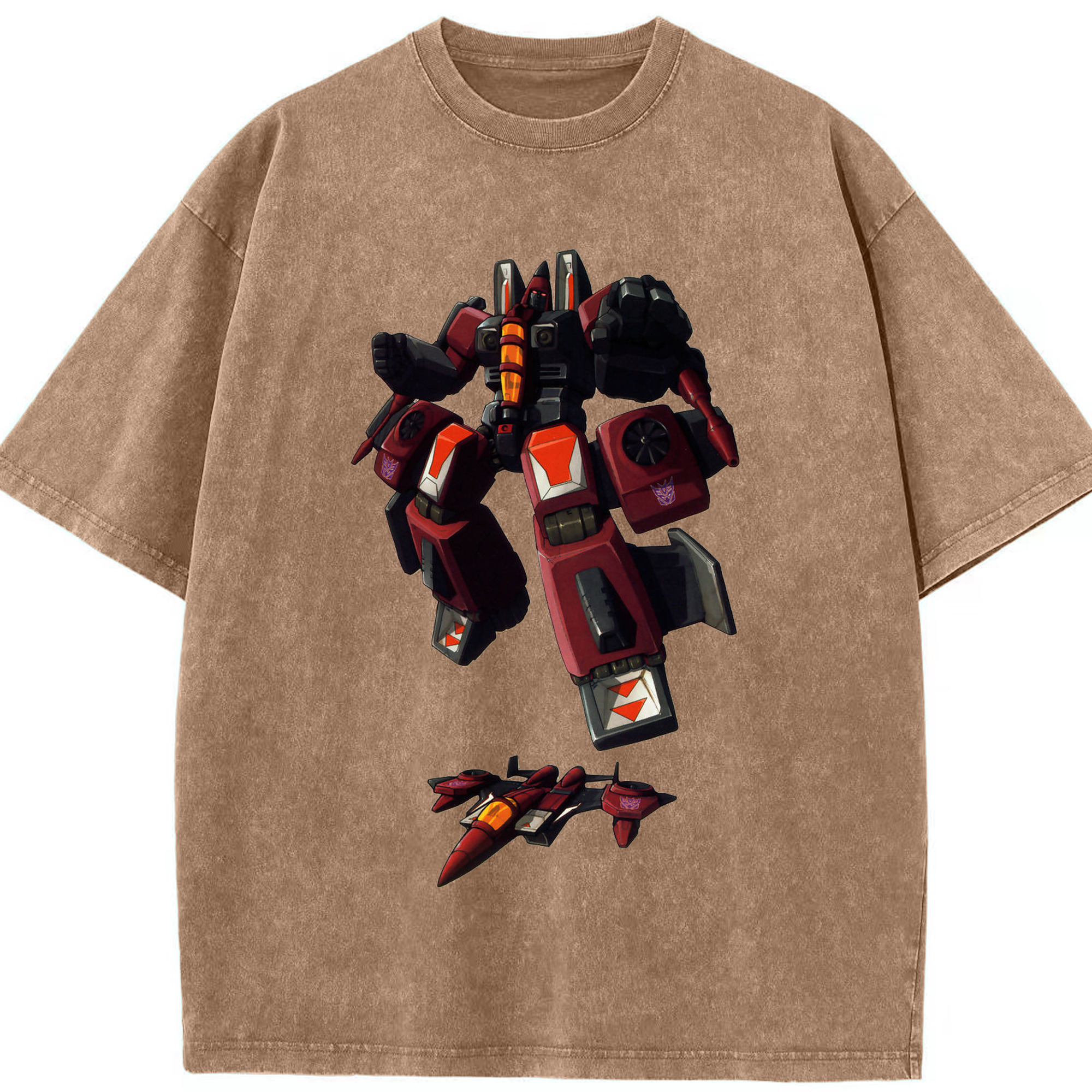 （画像用）  綿100% ヴィンテージ風 半袖Tシャツ（フロントプリント）