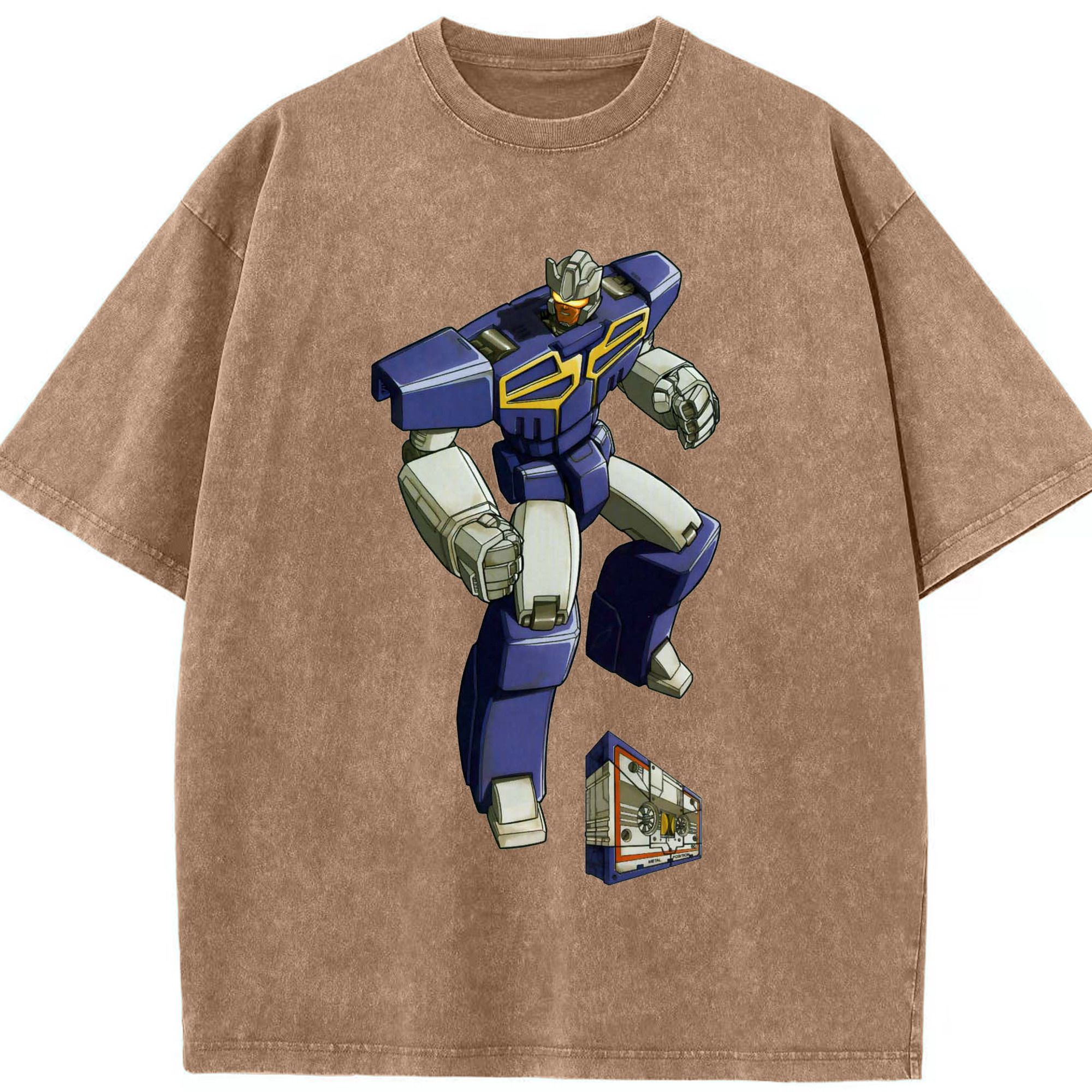 （画像用）  綿100% ヴィンテージ風 半袖Tシャツ（フロントプリント）