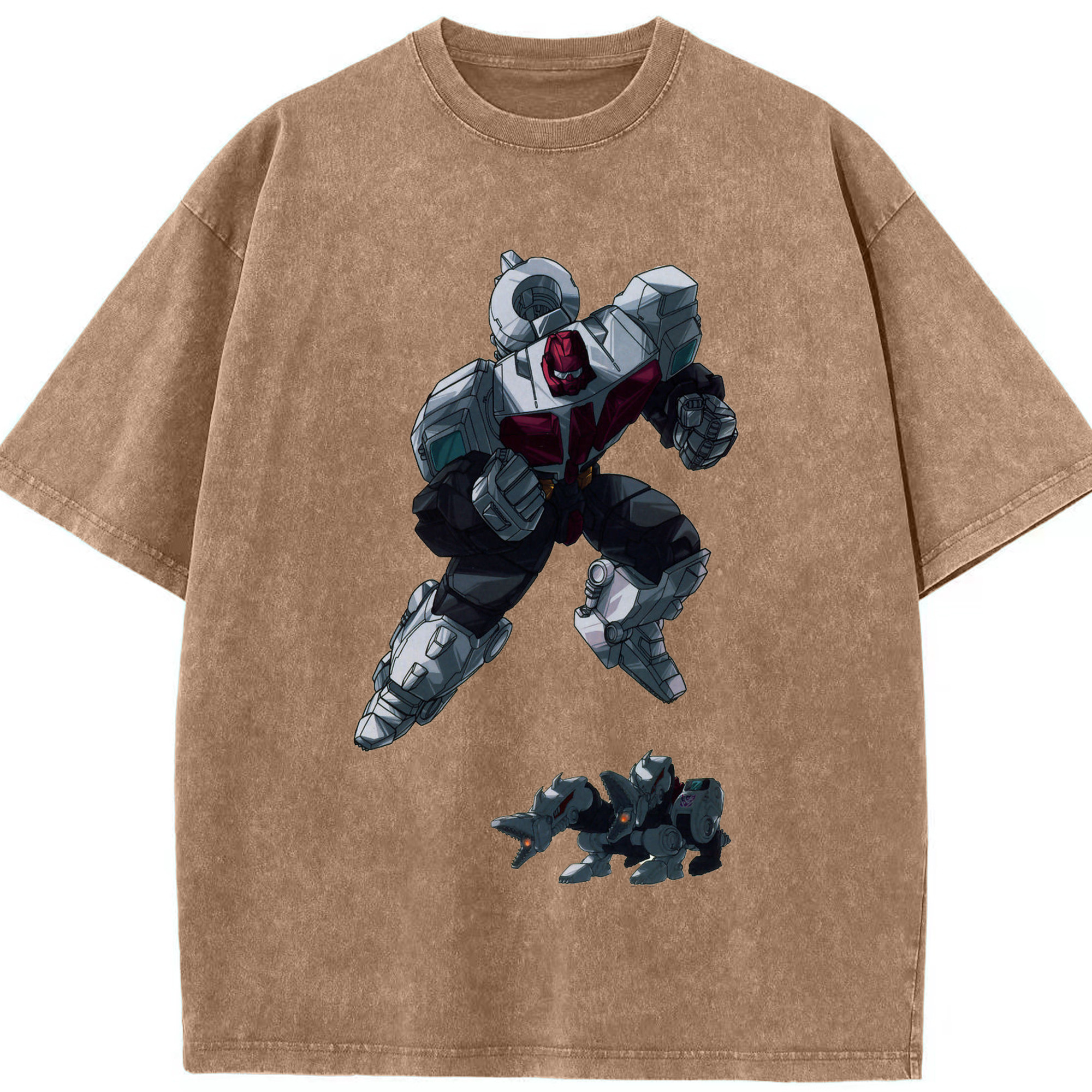 （画像用）  綿100% ヴィンテージ風 半袖Tシャツ（フロントプリント）
