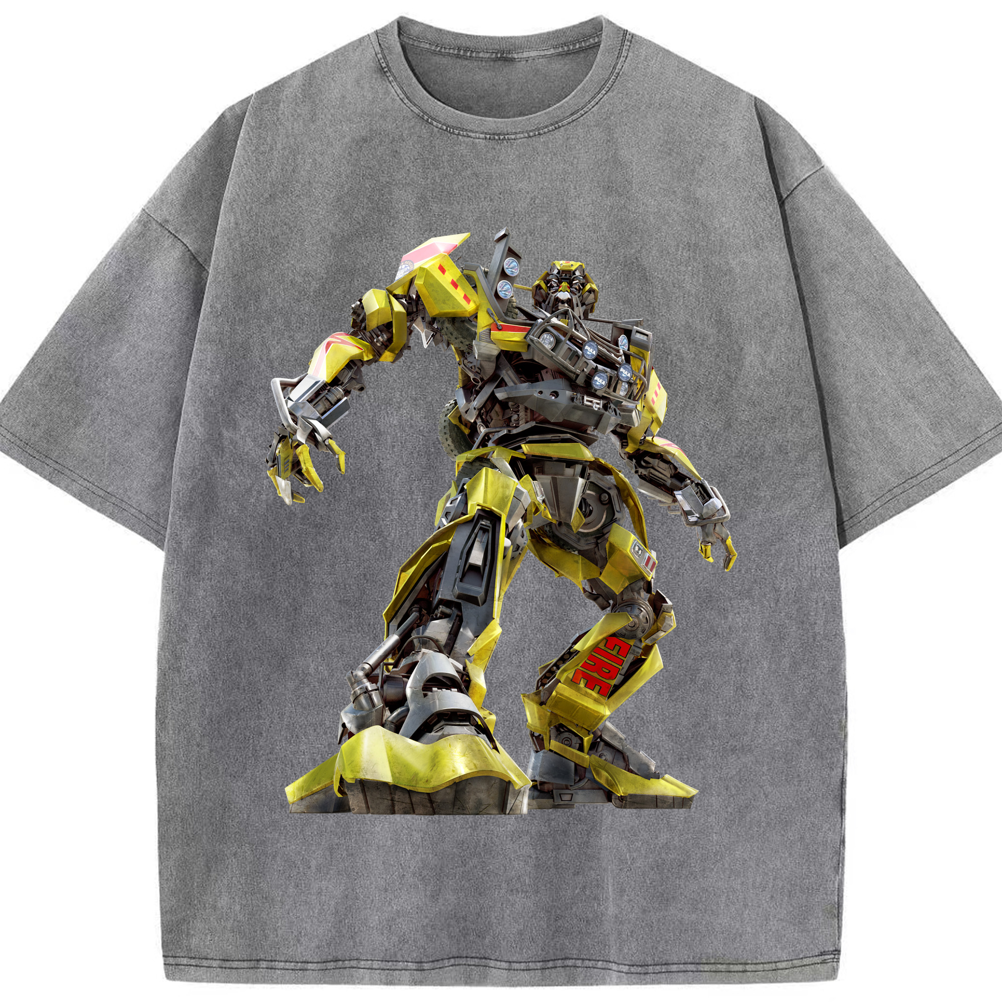 （画像用）  綿100% ヴィンテージ風 半袖Tシャツ（フロントプリント）