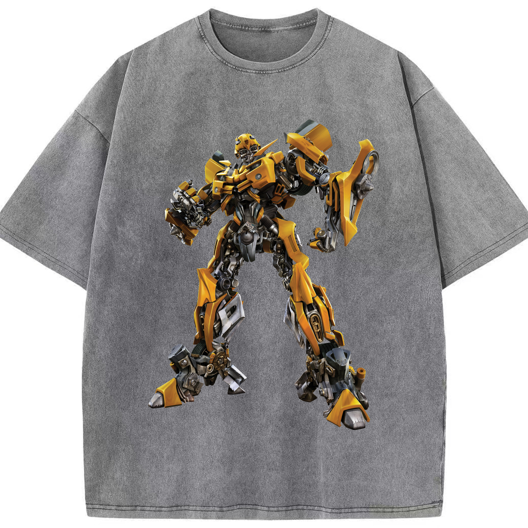 （画像用）  綿100% ヴィンテージ風 半袖Tシャツ（フロントプリント）