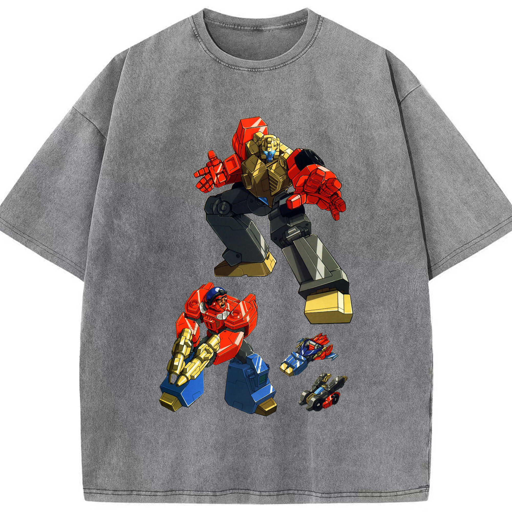 （画像用）  綿100% ヴィンテージ風 半袖Tシャツ（フロントプリント）