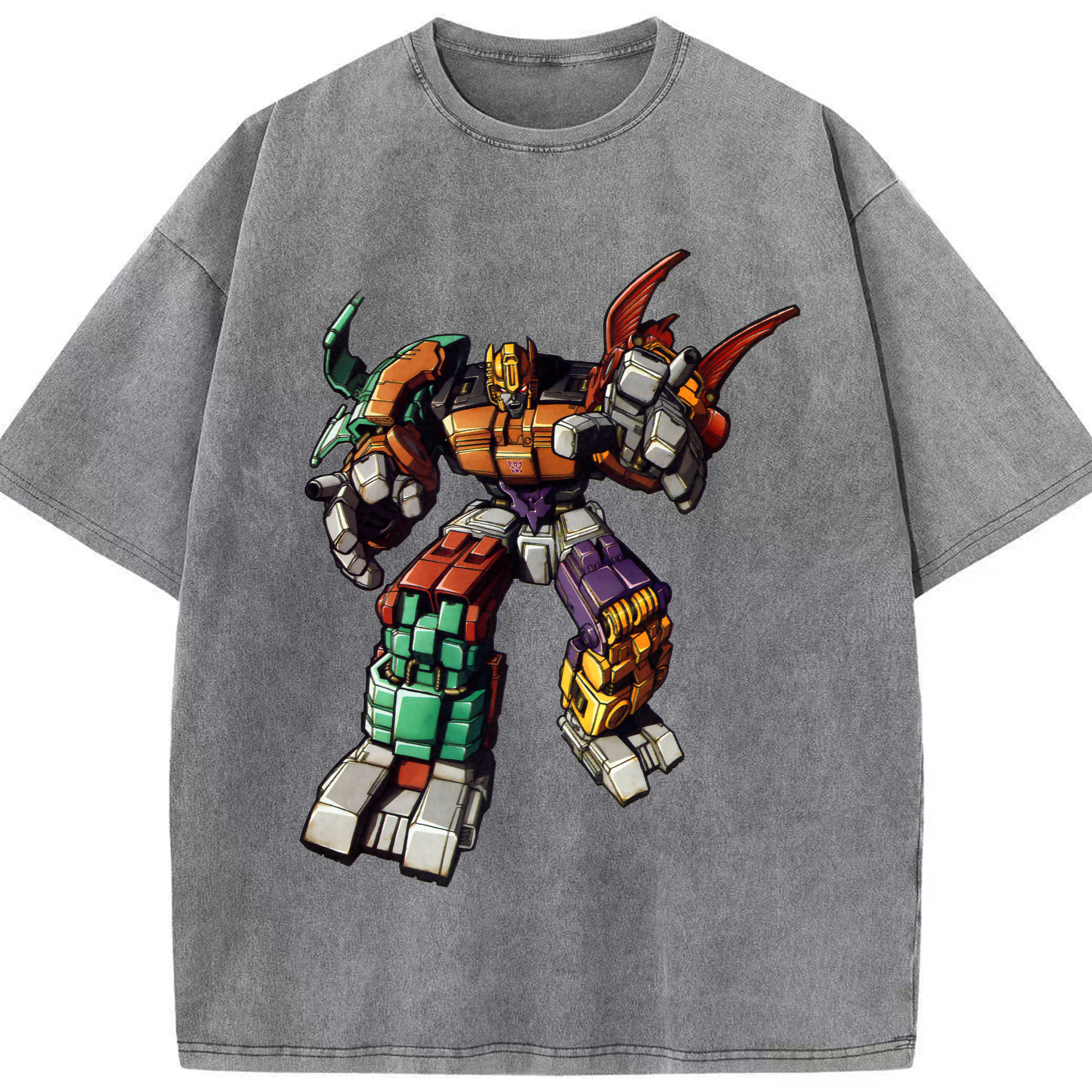 （画像用）  綿100% ヴィンテージ風 半袖Tシャツ（フロントプリント）