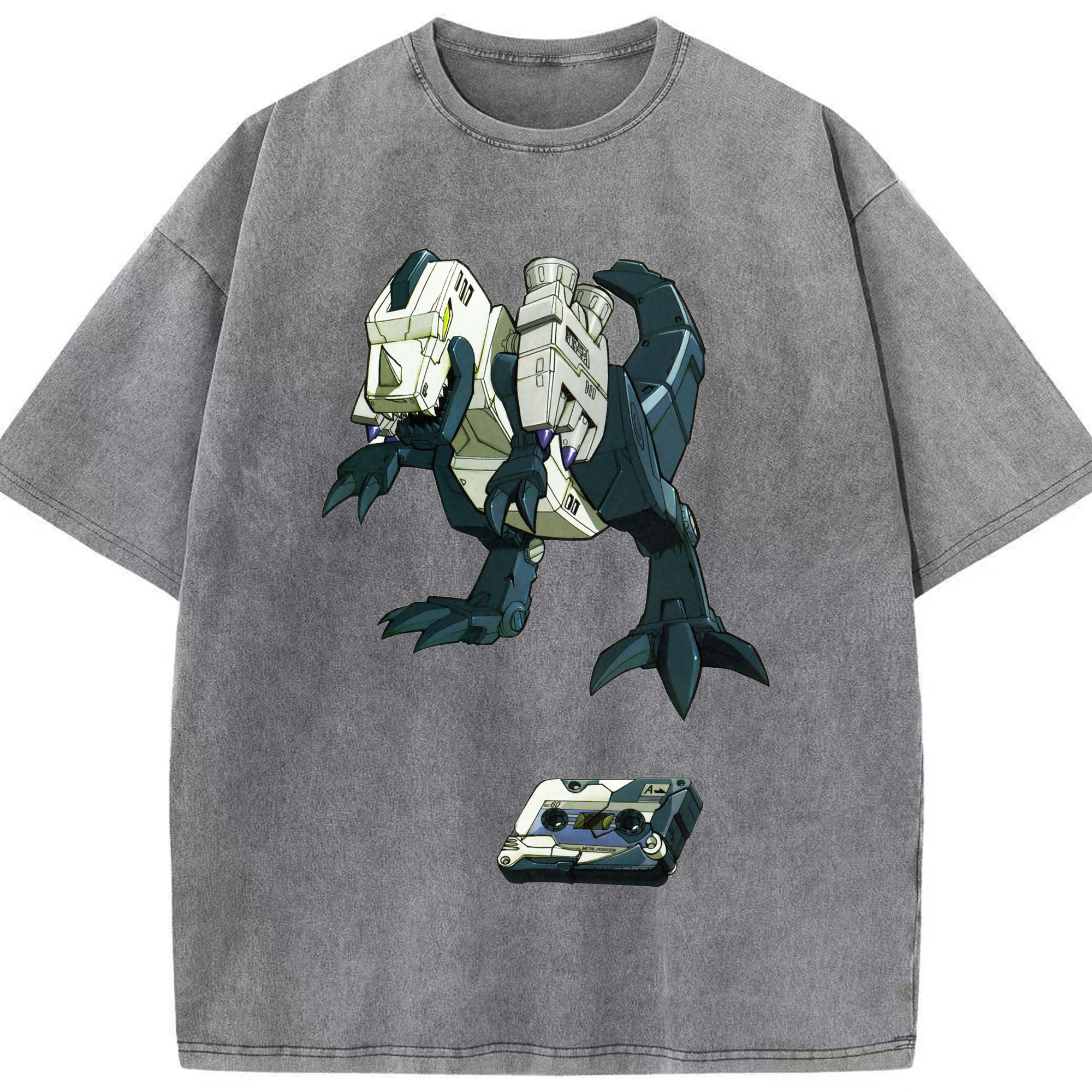 （画像用）  綿100% ヴィンテージ風 半袖Tシャツ（フロントプリント）