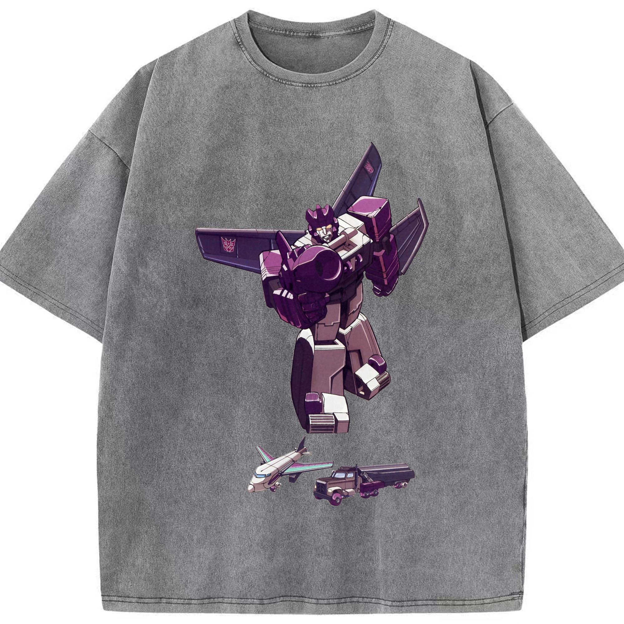 （画像用）  綿100% ヴィンテージ風 半袖Tシャツ（フロントプリント）