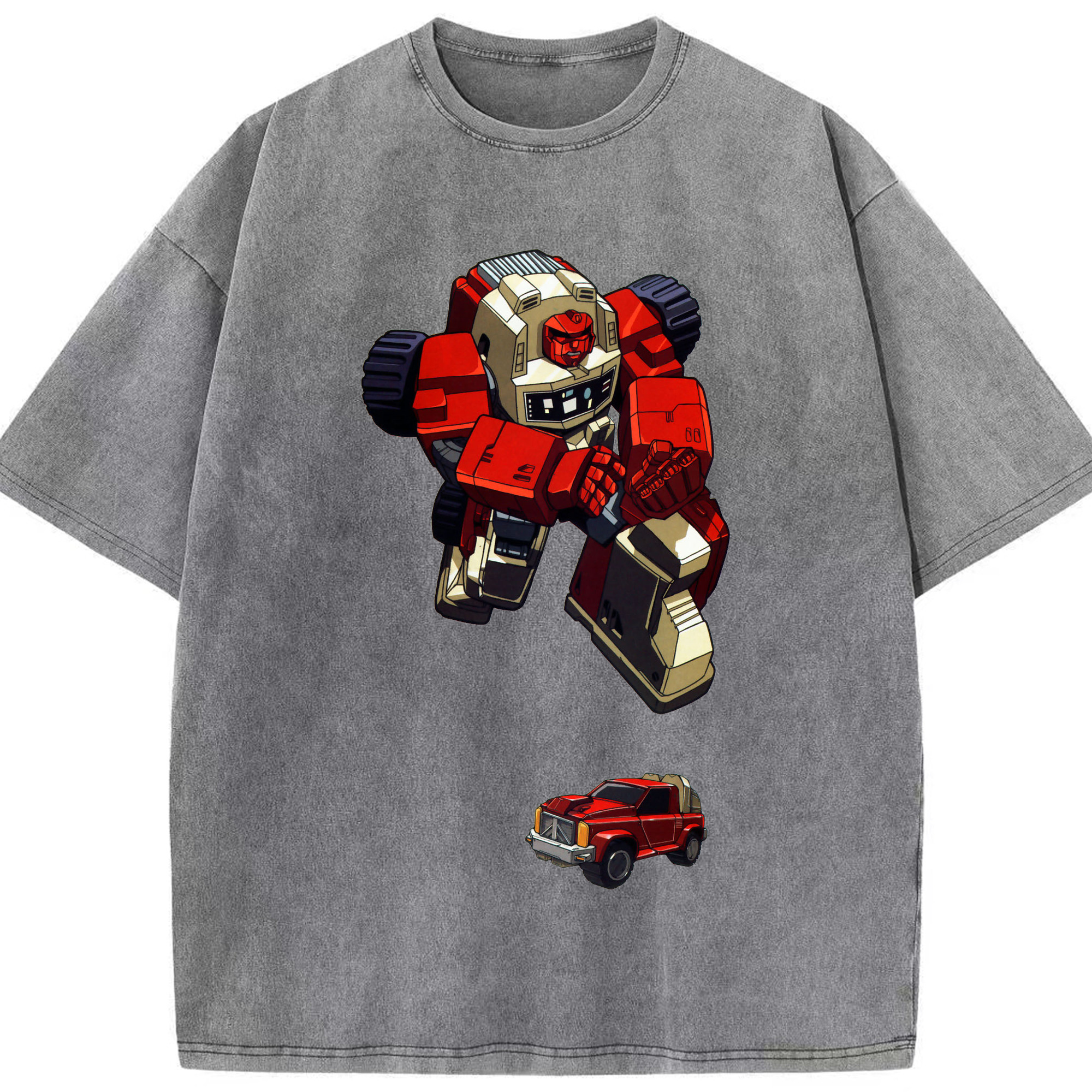 （画像用）  綿100% ヴィンテージ風 半袖Tシャツ（フロントプリント）