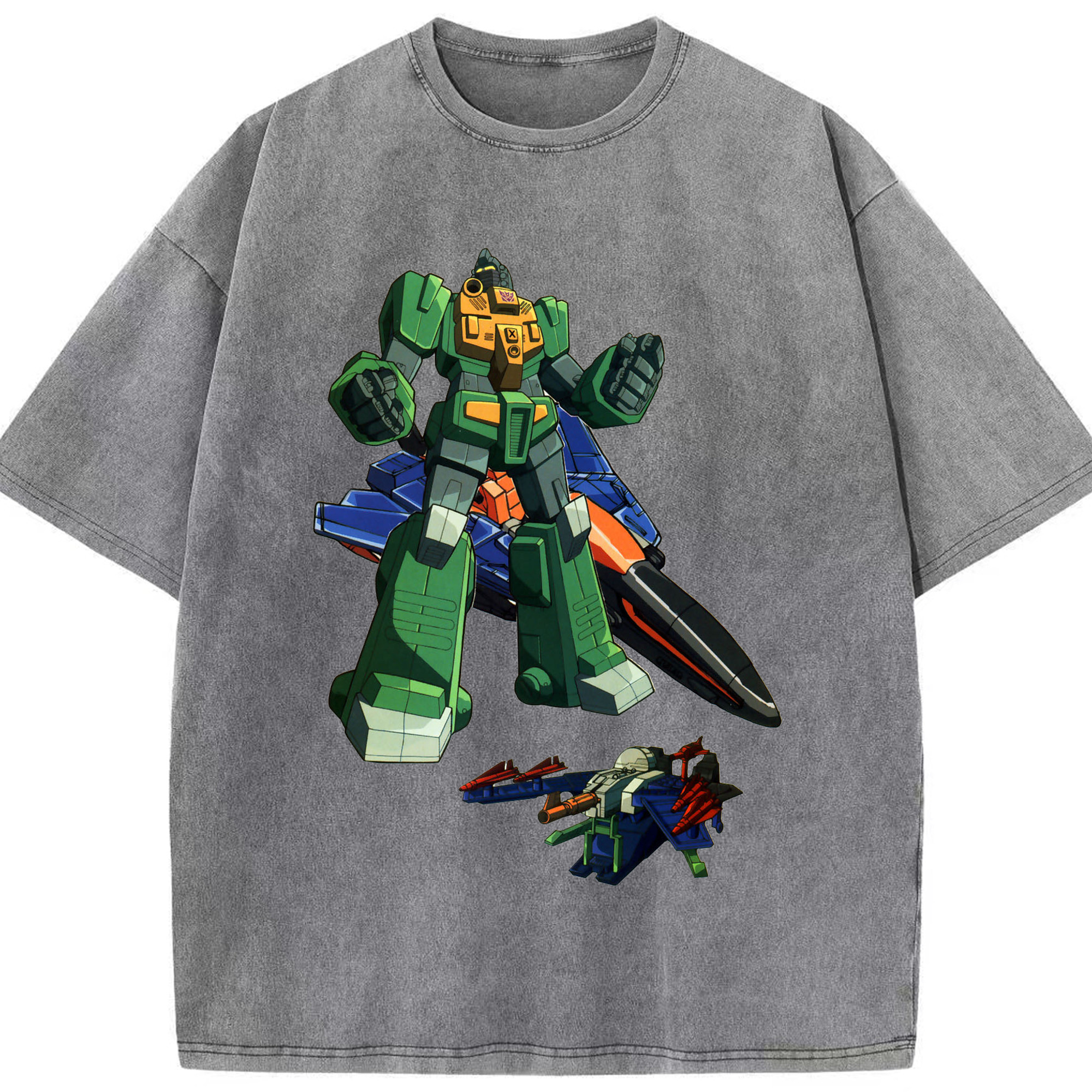 （画像用）  綿100% ヴィンテージ風 半袖Tシャツ（フロントプリント）