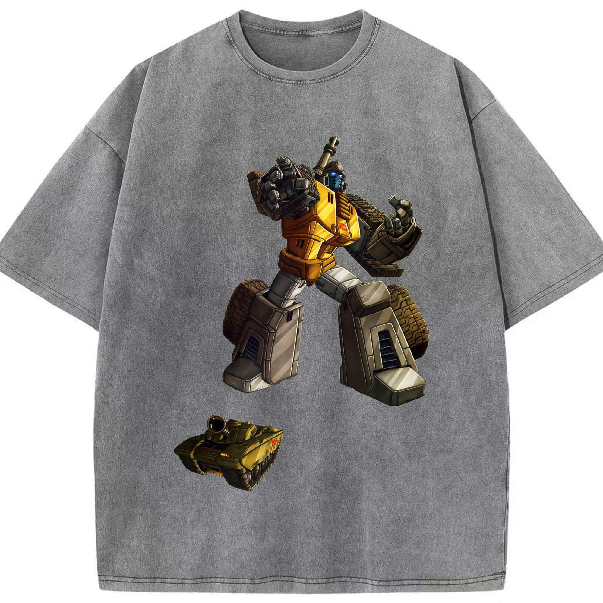 （画像用）  綿100% ヴィンテージ風 半袖Tシャツ（フロントプリント）