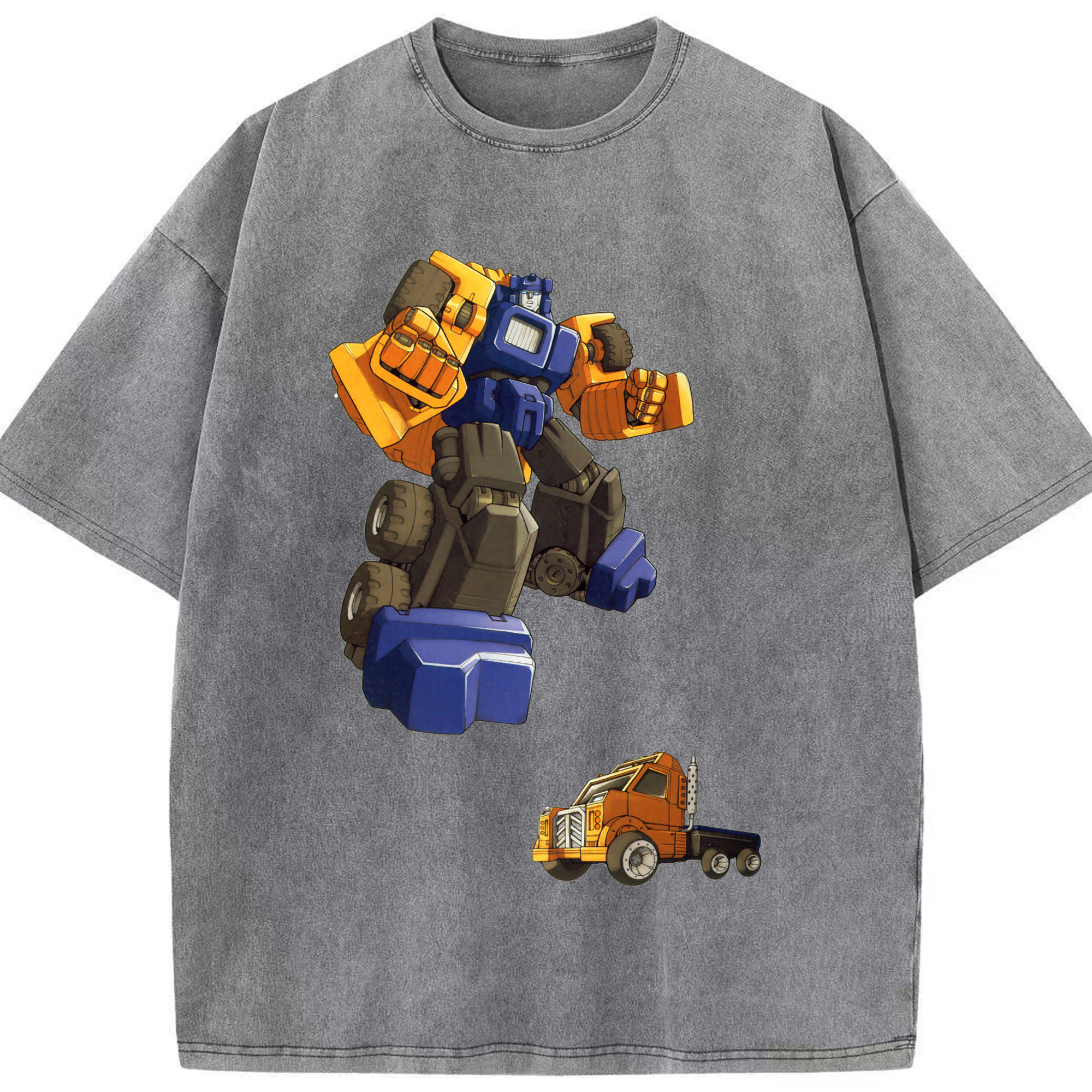 （画像用）  綿100% ヴィンテージ風 半袖Tシャツ（フロントプリント）