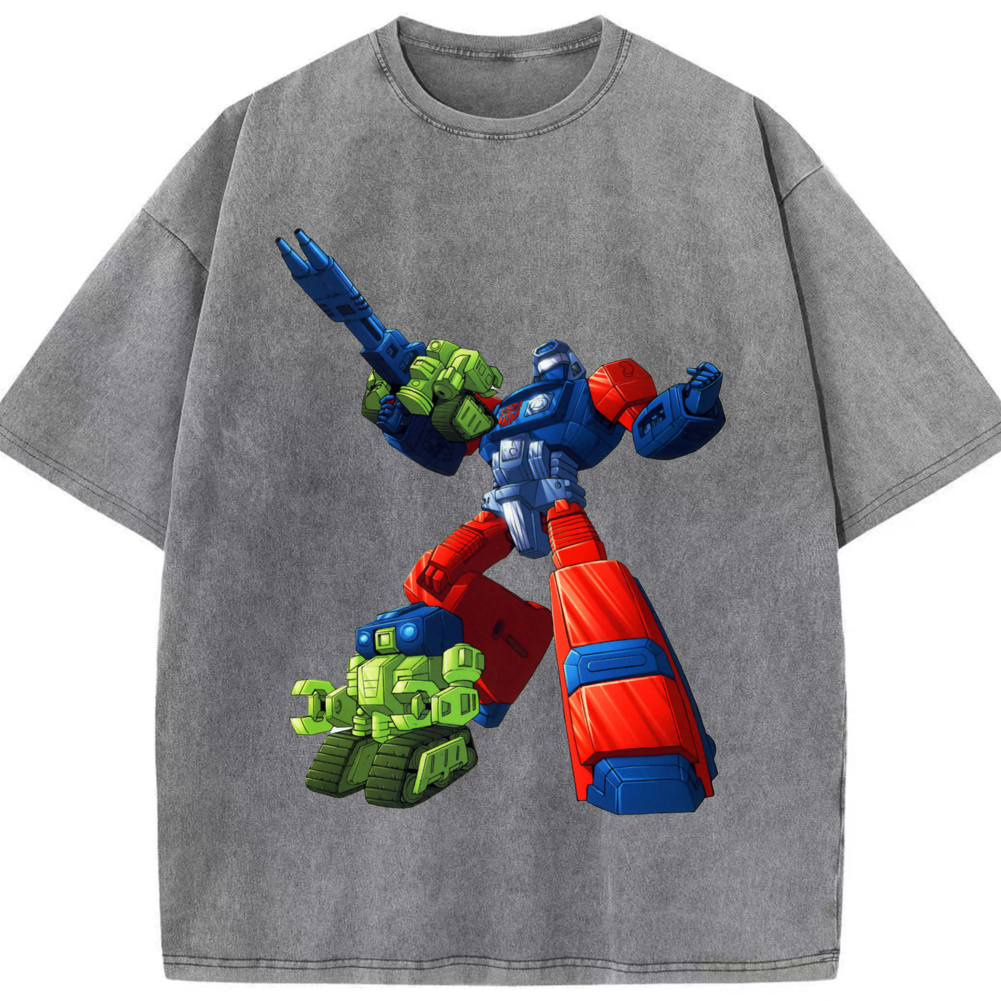 （画像用）  綿100% ヴィンテージ風 半袖Tシャツ（フロントプリント）