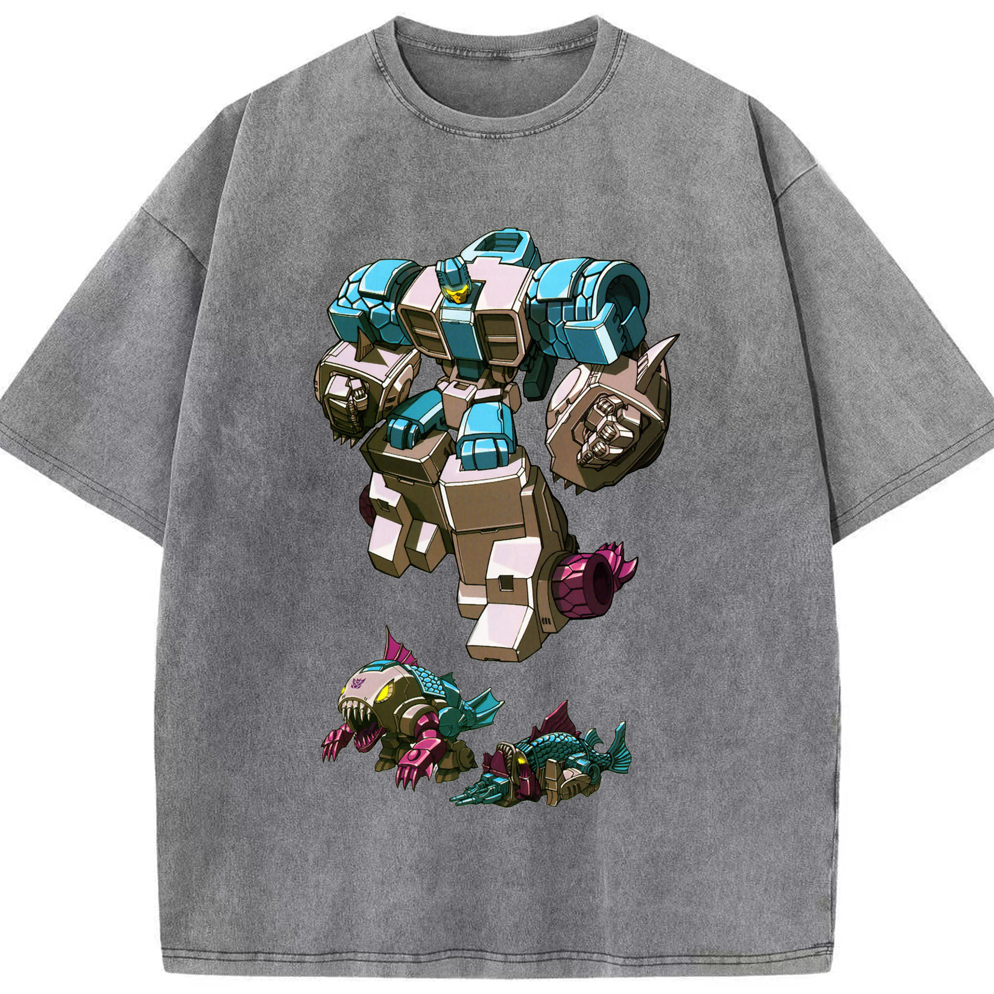 （画像用）  綿100% ヴィンテージ風 半袖Tシャツ（フロントプリント）