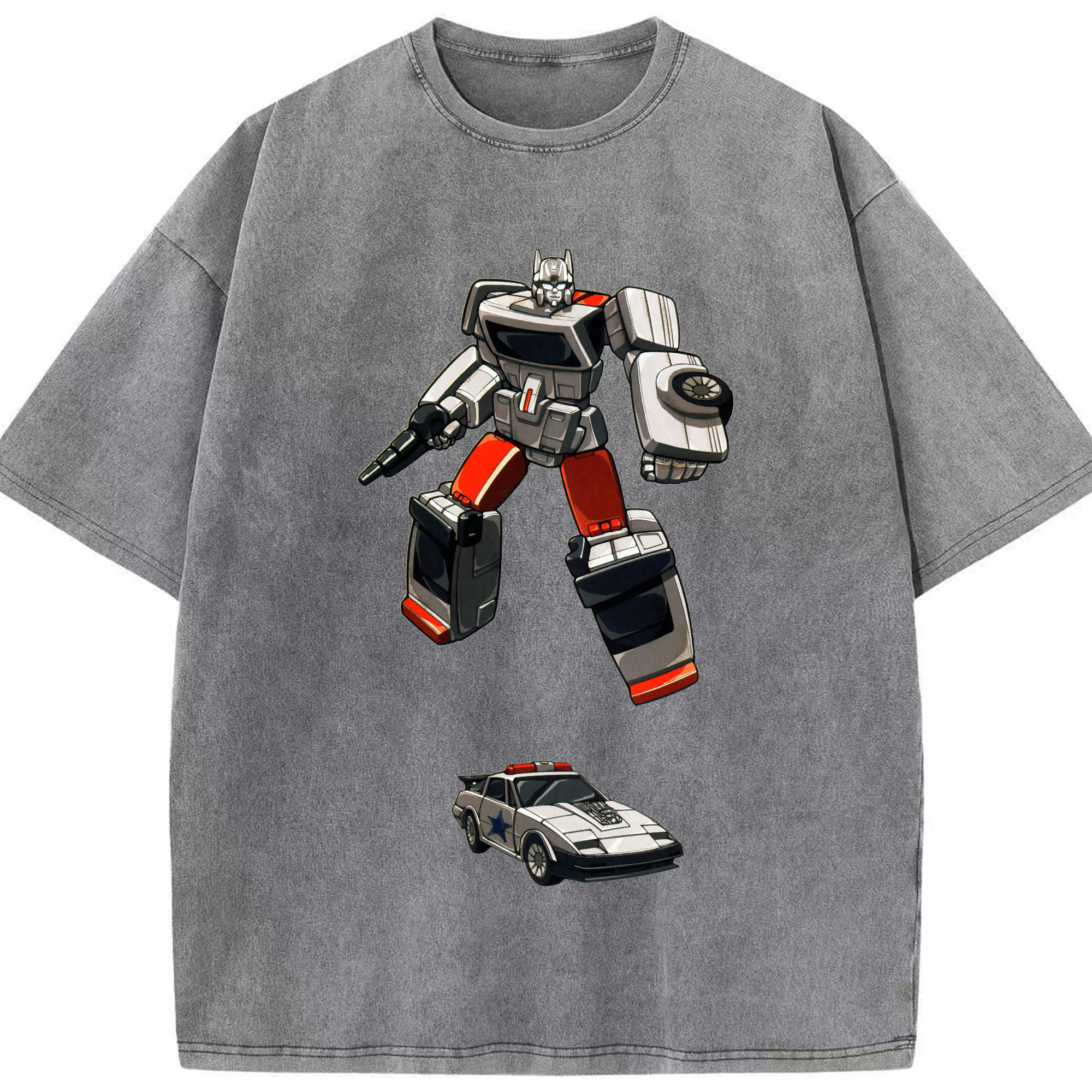 （画像用）  綿100% ヴィンテージ風 半袖Tシャツ（フロントプリント）