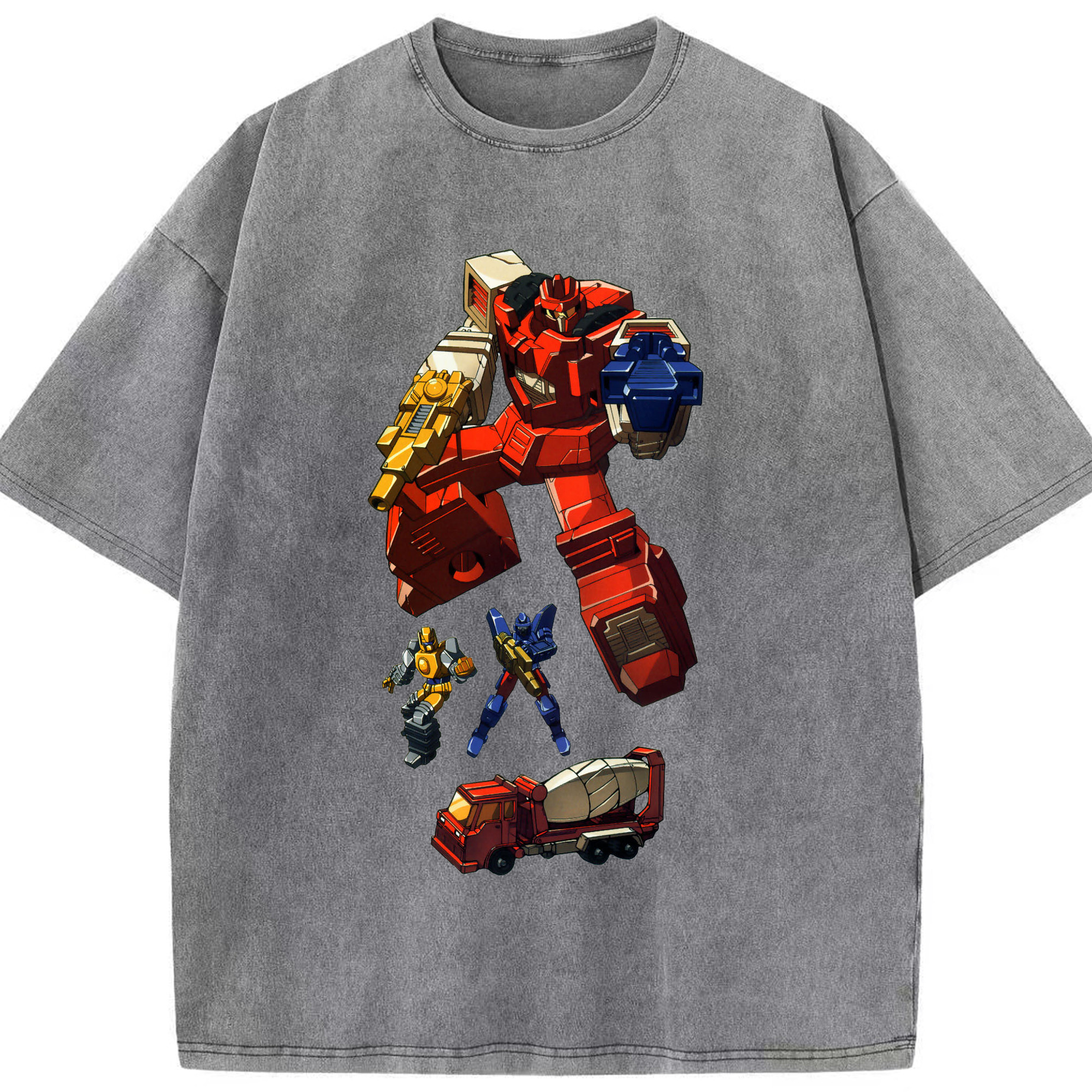 （画像用）  綿100% ヴィンテージ風 半袖Tシャツ（フロントプリント）