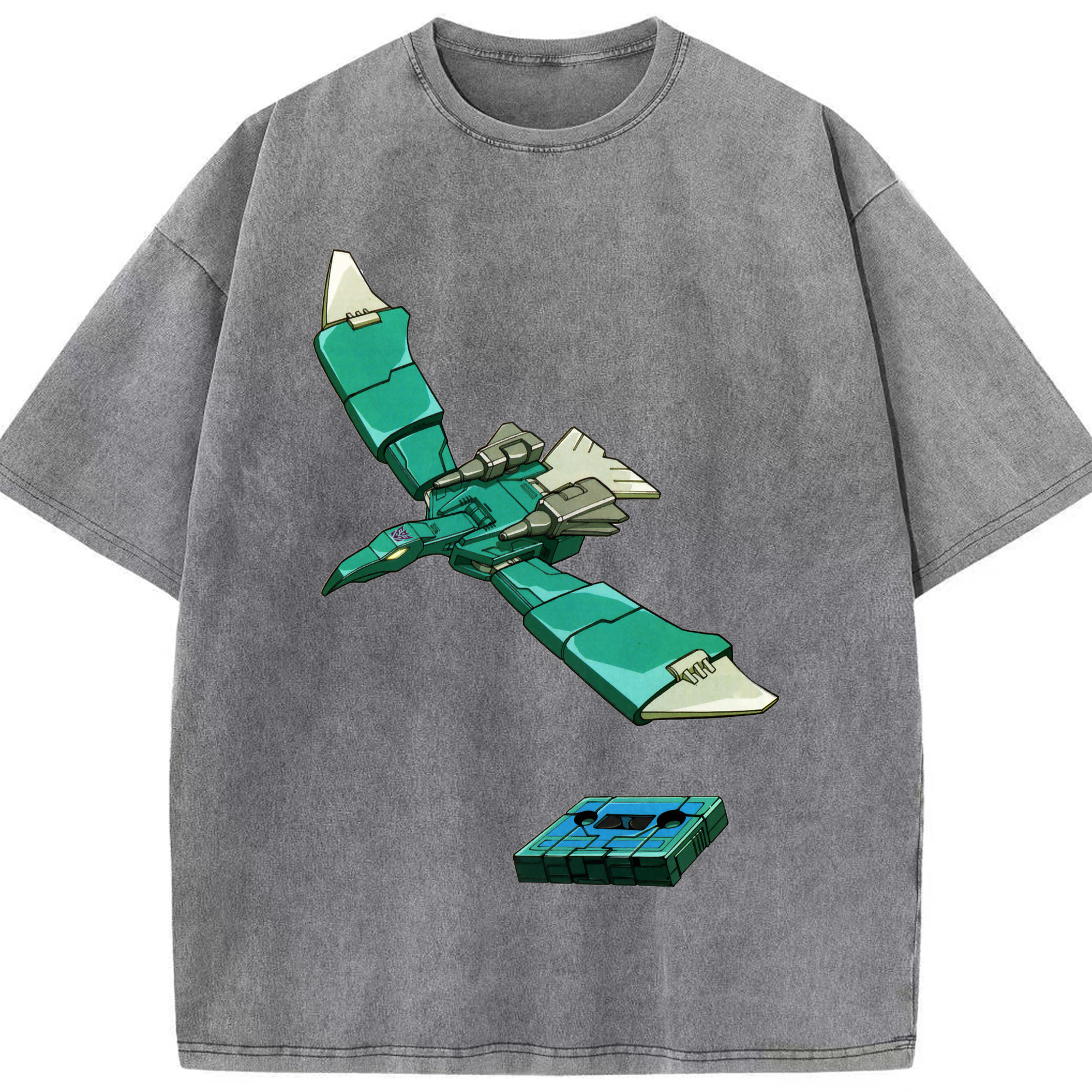 （画像用）  綿100% ヴィンテージ風 半袖Tシャツ（フロントプリント）