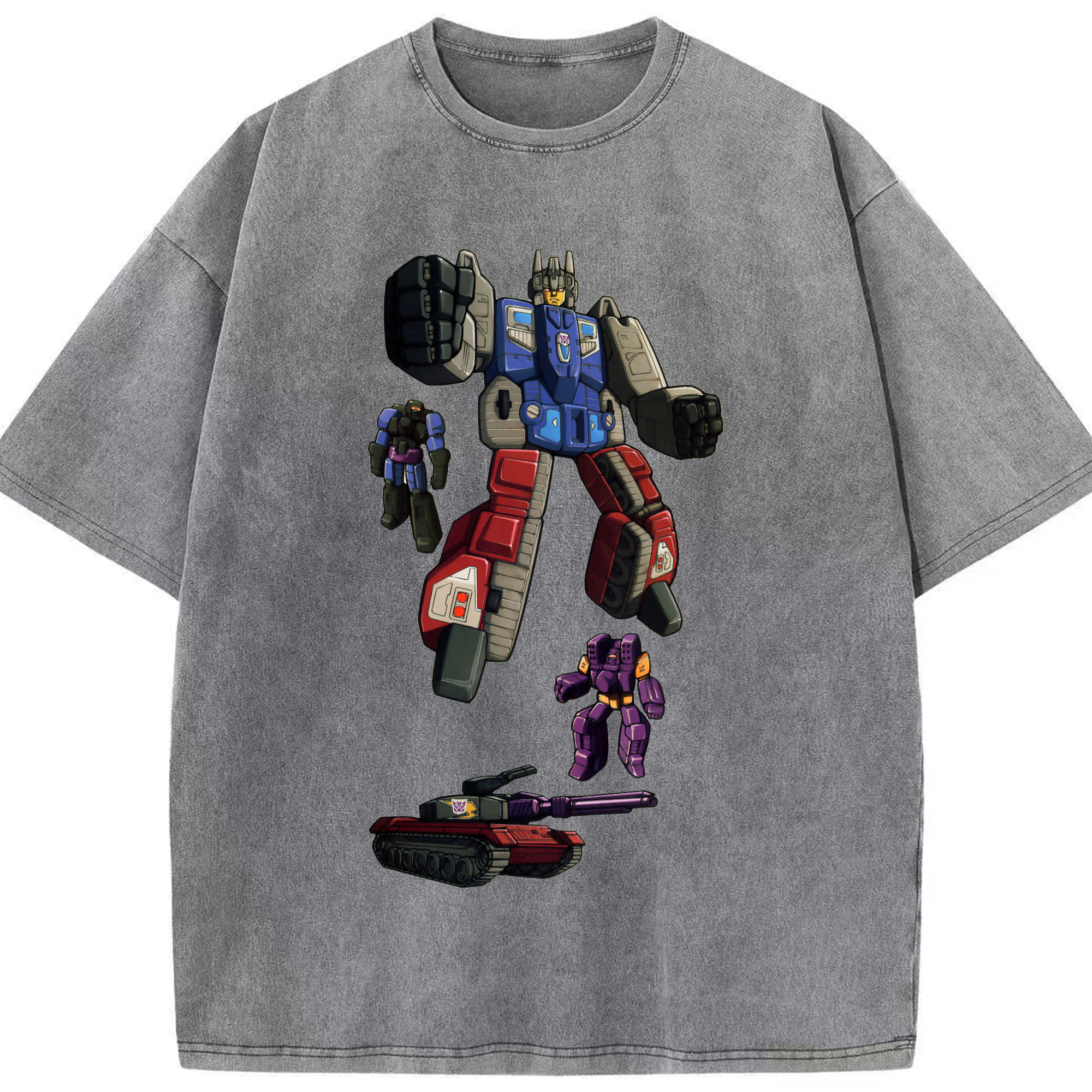 （画像用）  綿100% ヴィンテージ風 半袖Tシャツ（フロントプリント）