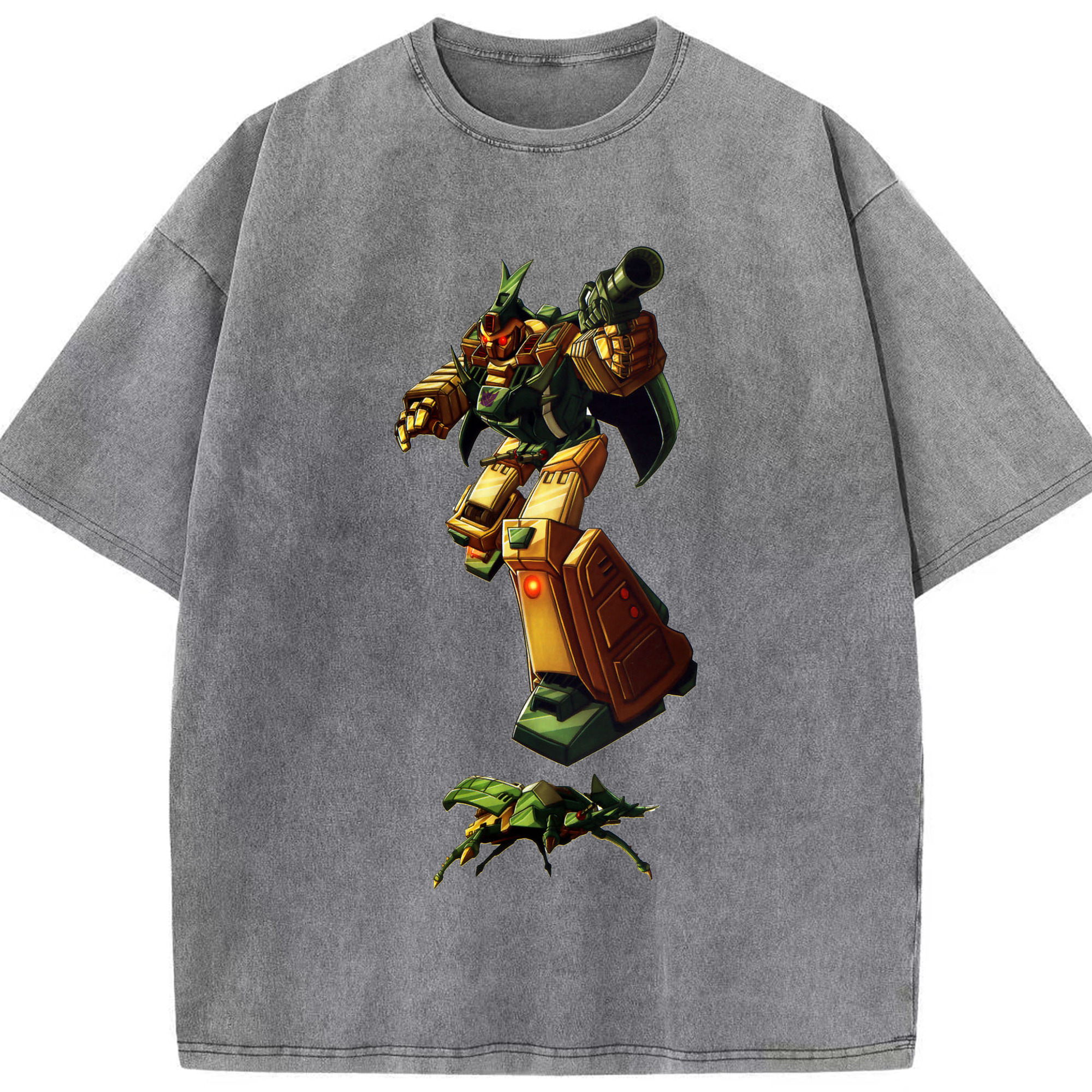 （画像用）  綿100% ヴィンテージ風 半袖Tシャツ（フロントプリント）
