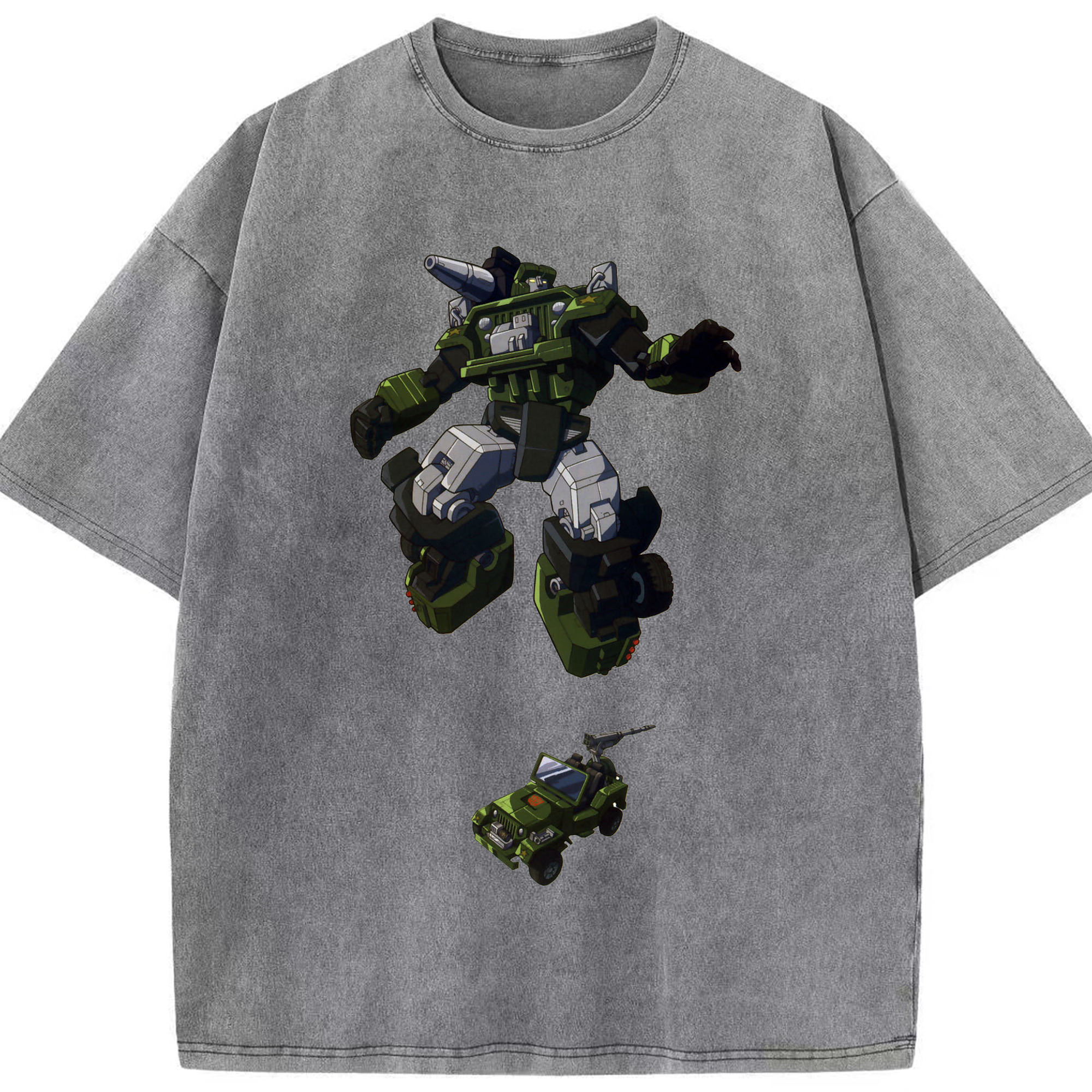 （画像用）  綿100% ヴィンテージ風 半袖Tシャツ（フロントプリント）