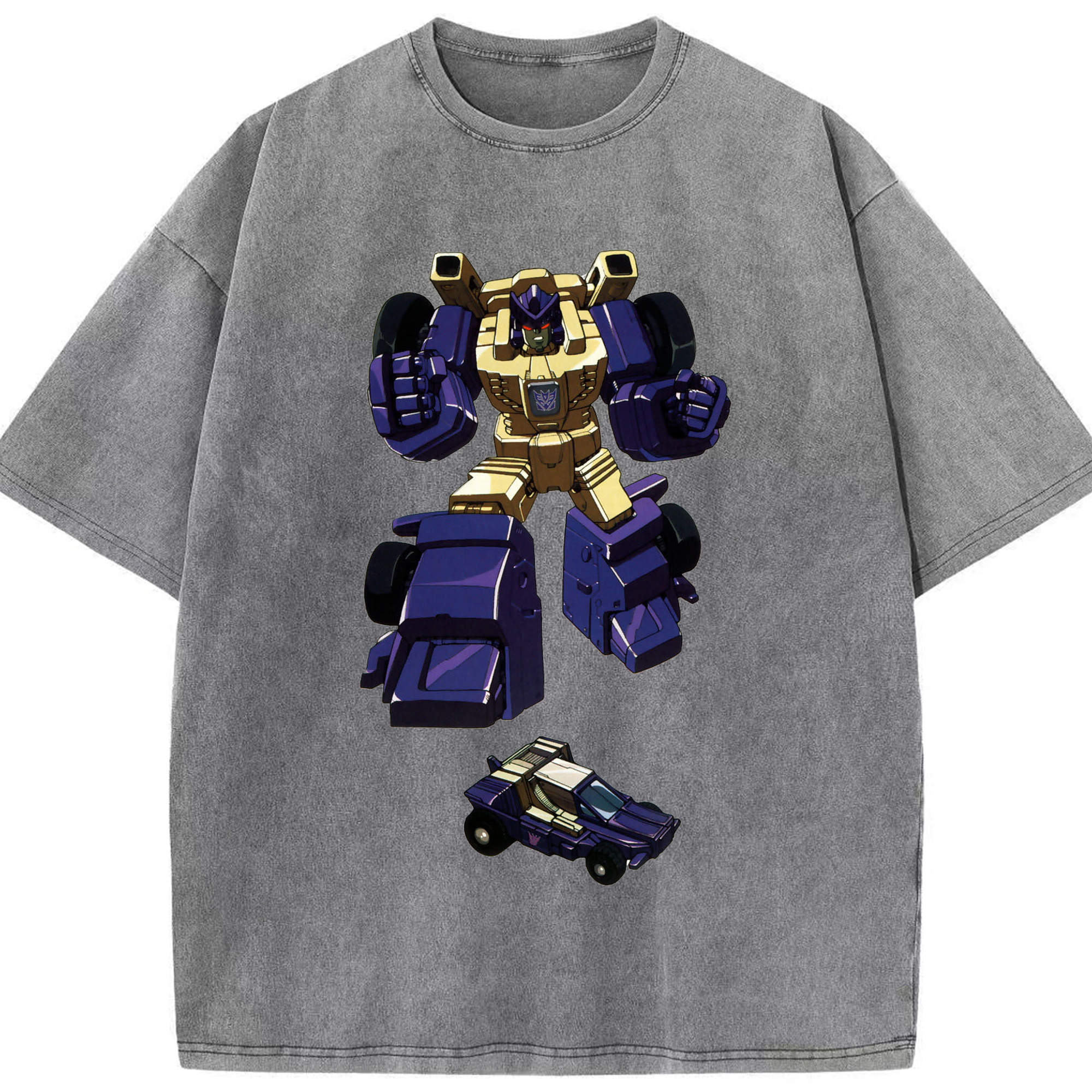 （画像用）  綿100% ヴィンテージ風 半袖Tシャツ（フロントプリント）