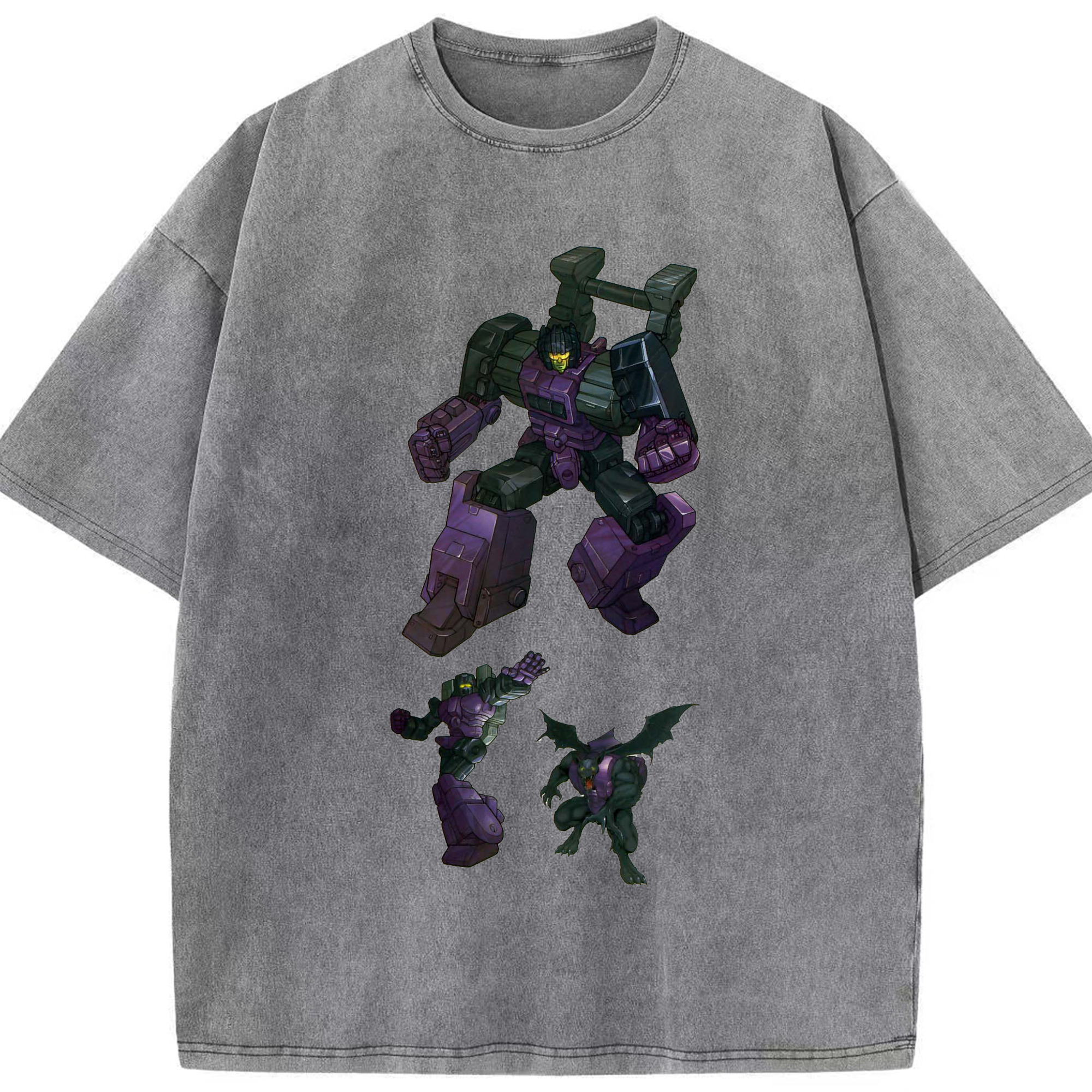 （画像用）  綿100% ヴィンテージ風 半袖Tシャツ（フロントプリント）