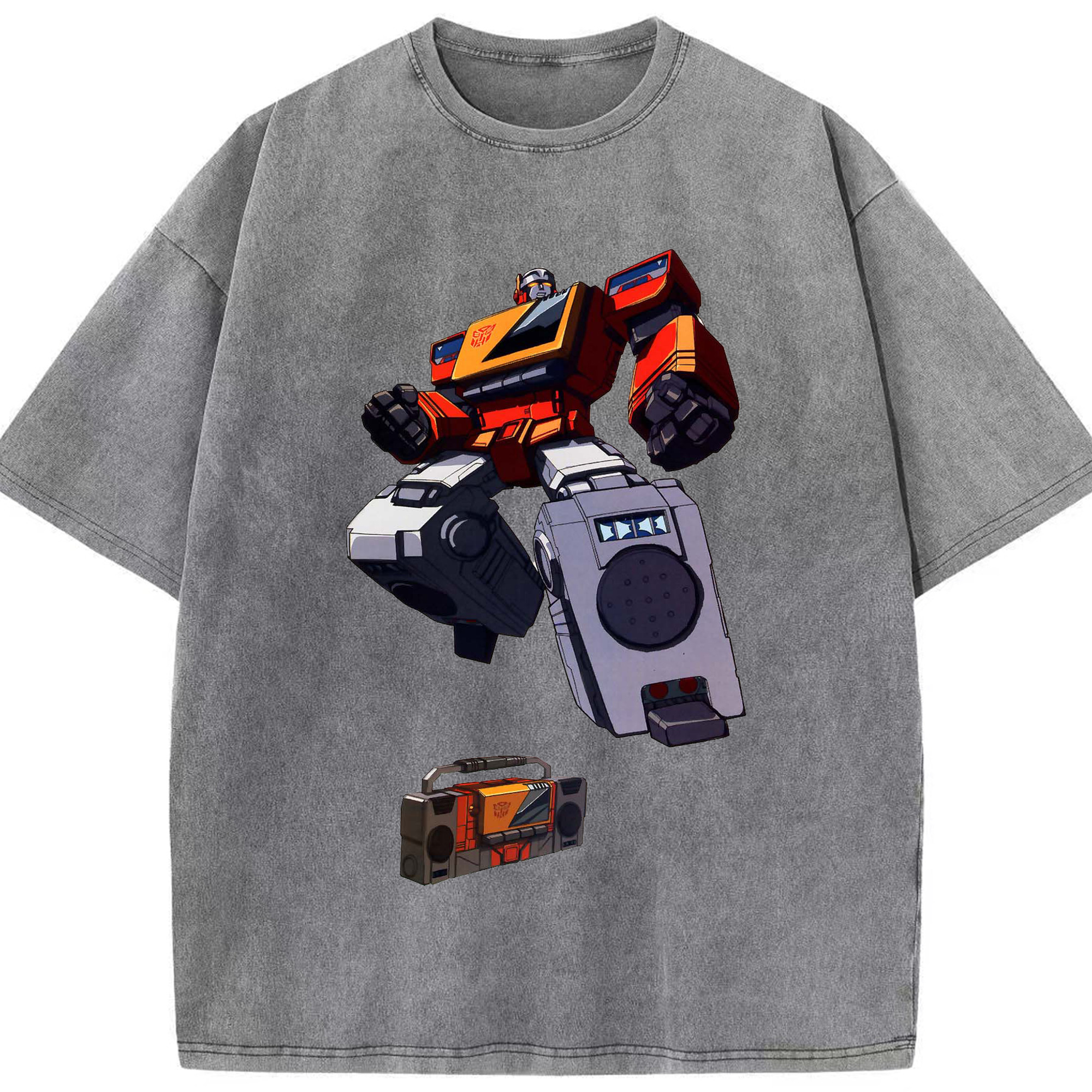 （画像用）  綿100% ヴィンテージ風 半袖Tシャツ（フロントプリント）