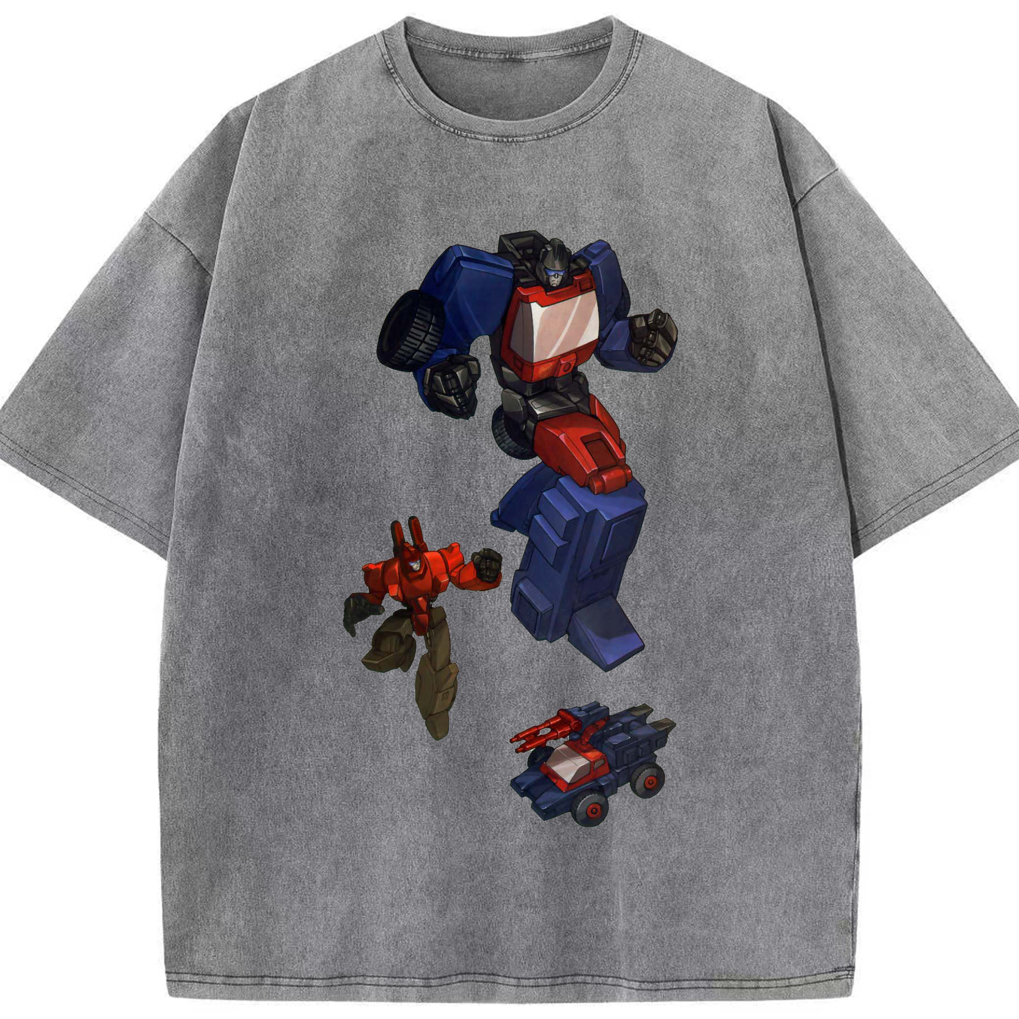 （画像用）  綿100% ヴィンテージ風 半袖Tシャツ（フロントプリント）