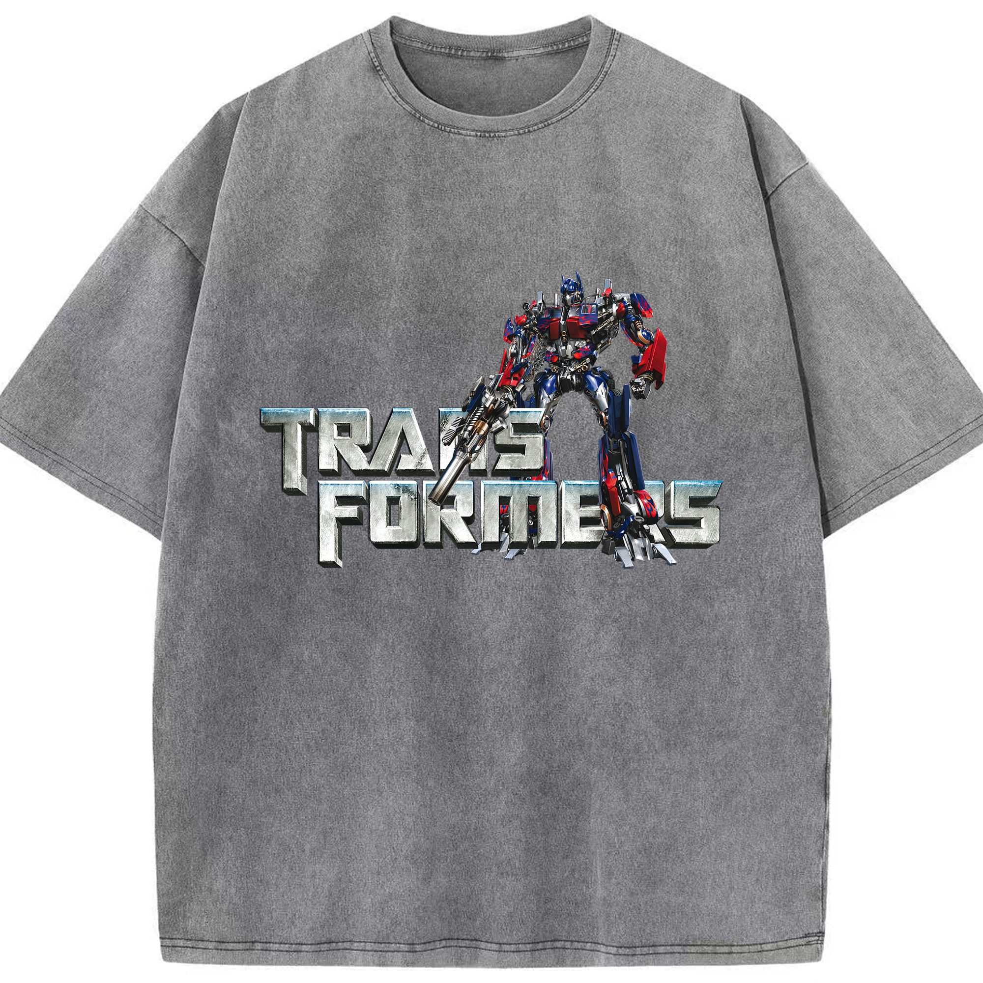 （画像用）  綿100% ヴィンテージ風 半袖Tシャツ（フロントプリント）