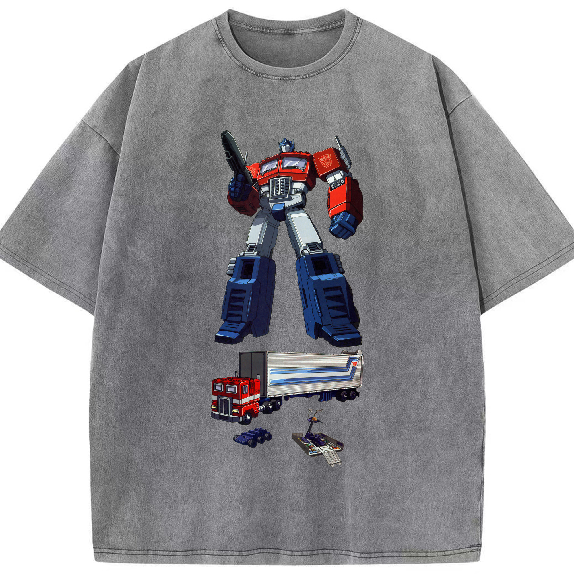 （画像用）  綿100% ヴィンテージ風 半袖Tシャツ（フロントプリント）