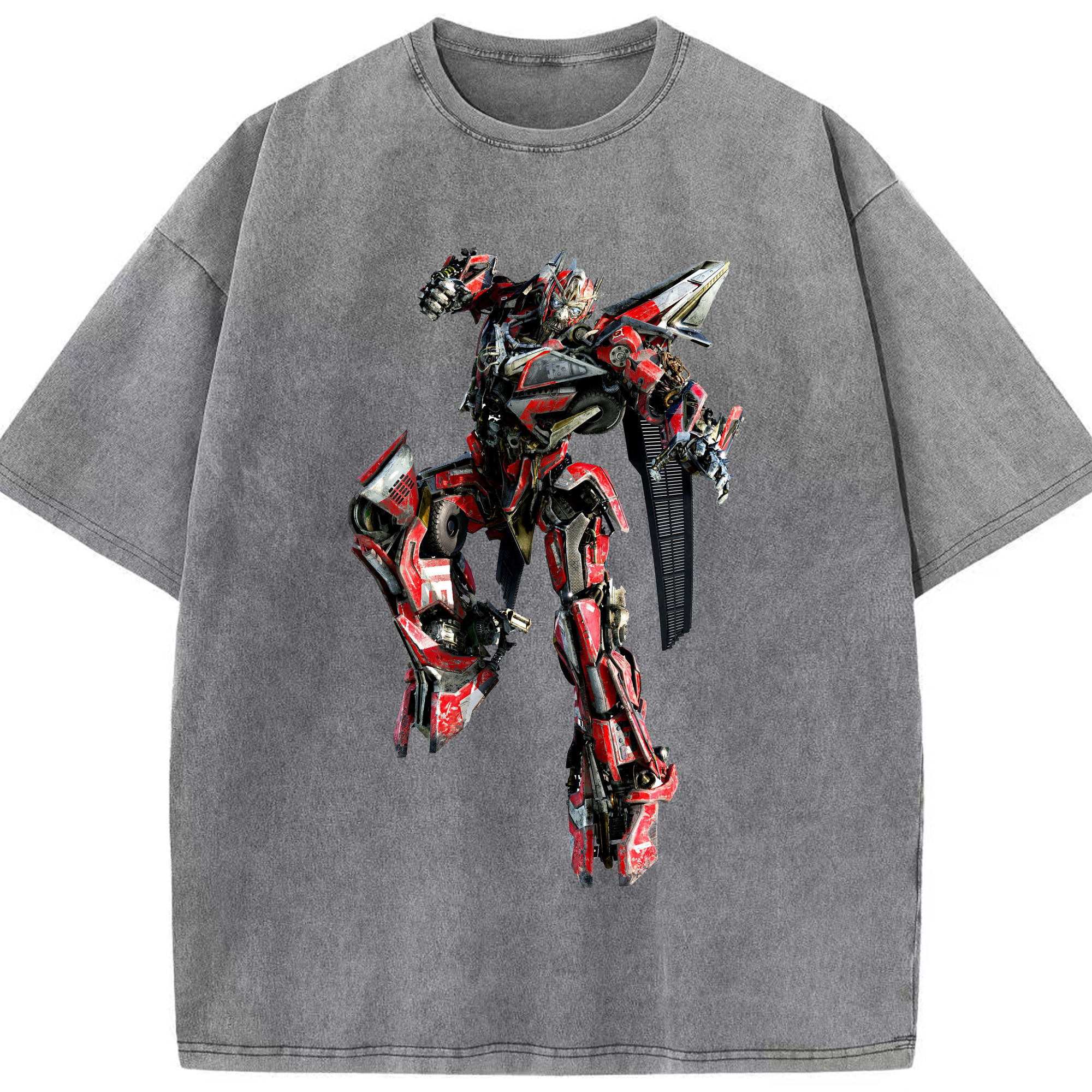（画像用）  綿100% ヴィンテージ風 半袖Tシャツ（フロントプリント）