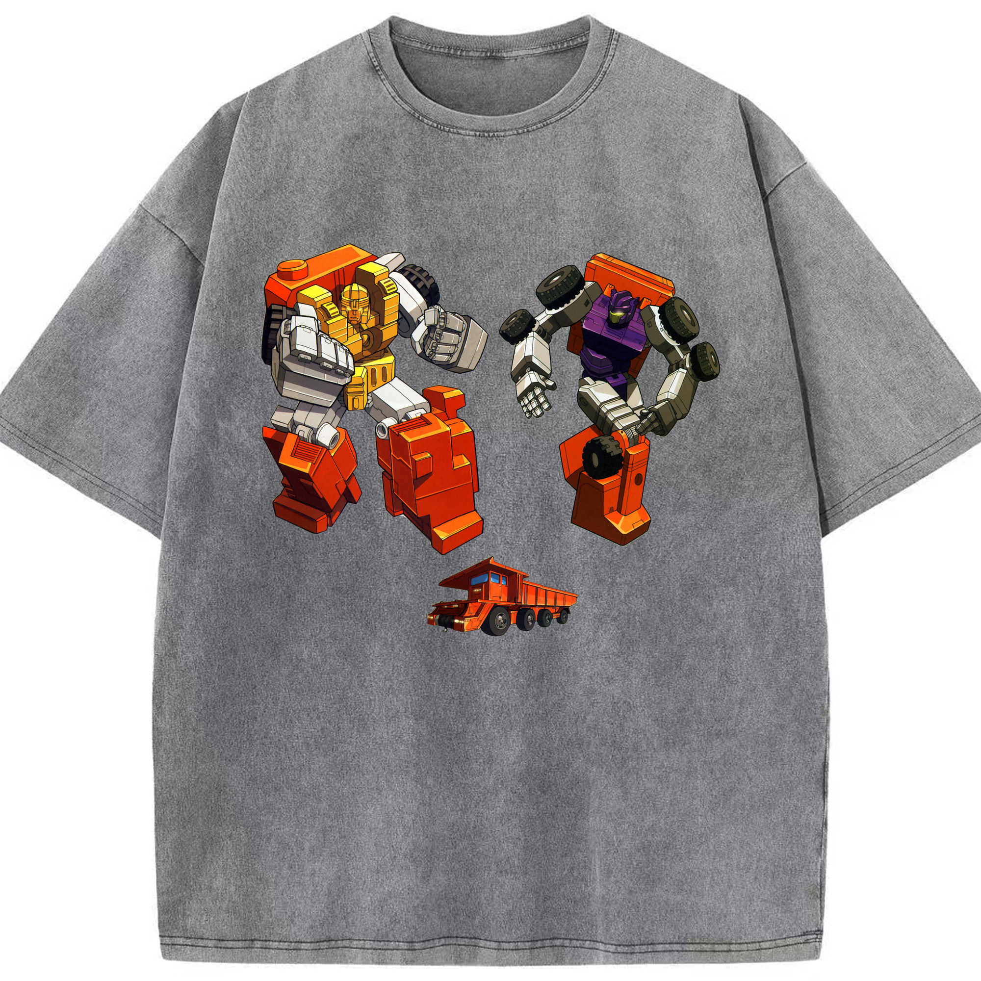 （画像用）  綿100% ヴィンテージ風 半袖Tシャツ（フロントプリント）