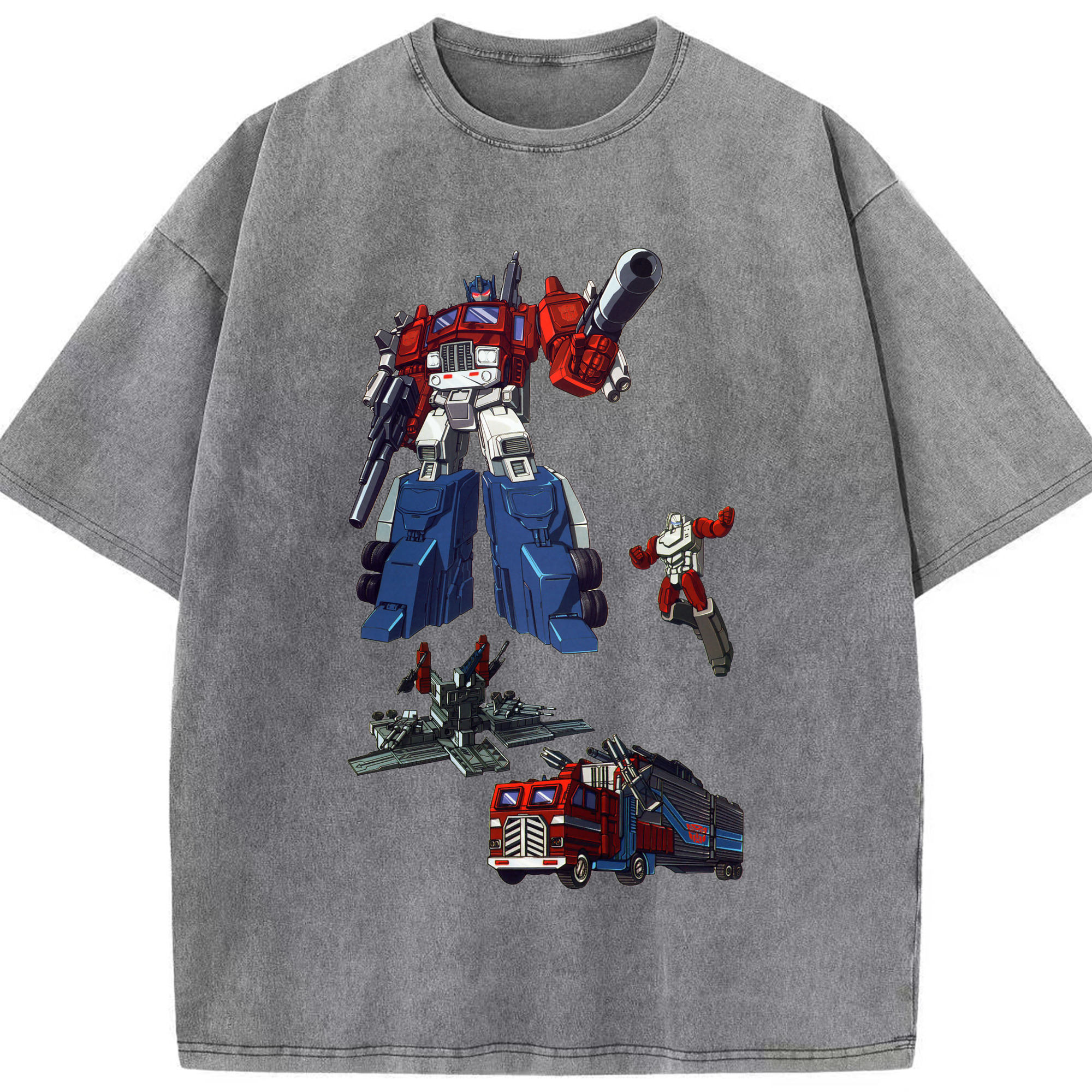 （画像用）  綿100% ヴィンテージ風 半袖Tシャツ（フロントプリント）