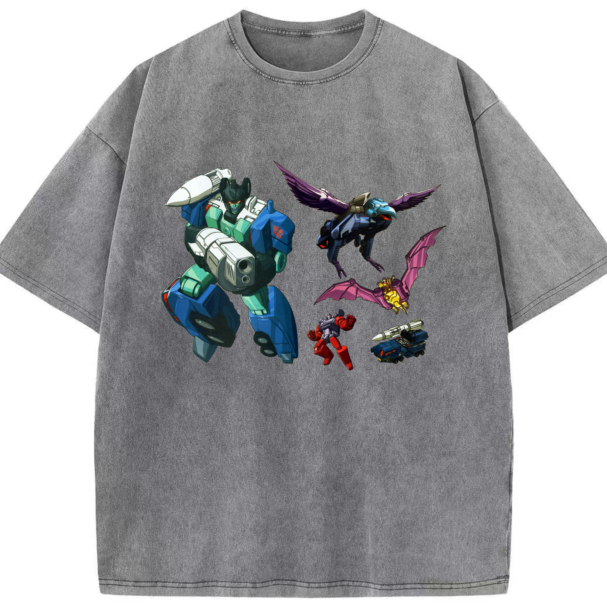 （画像用）  綿100% ヴィンテージ風 半袖Tシャツ（フロントプリント）